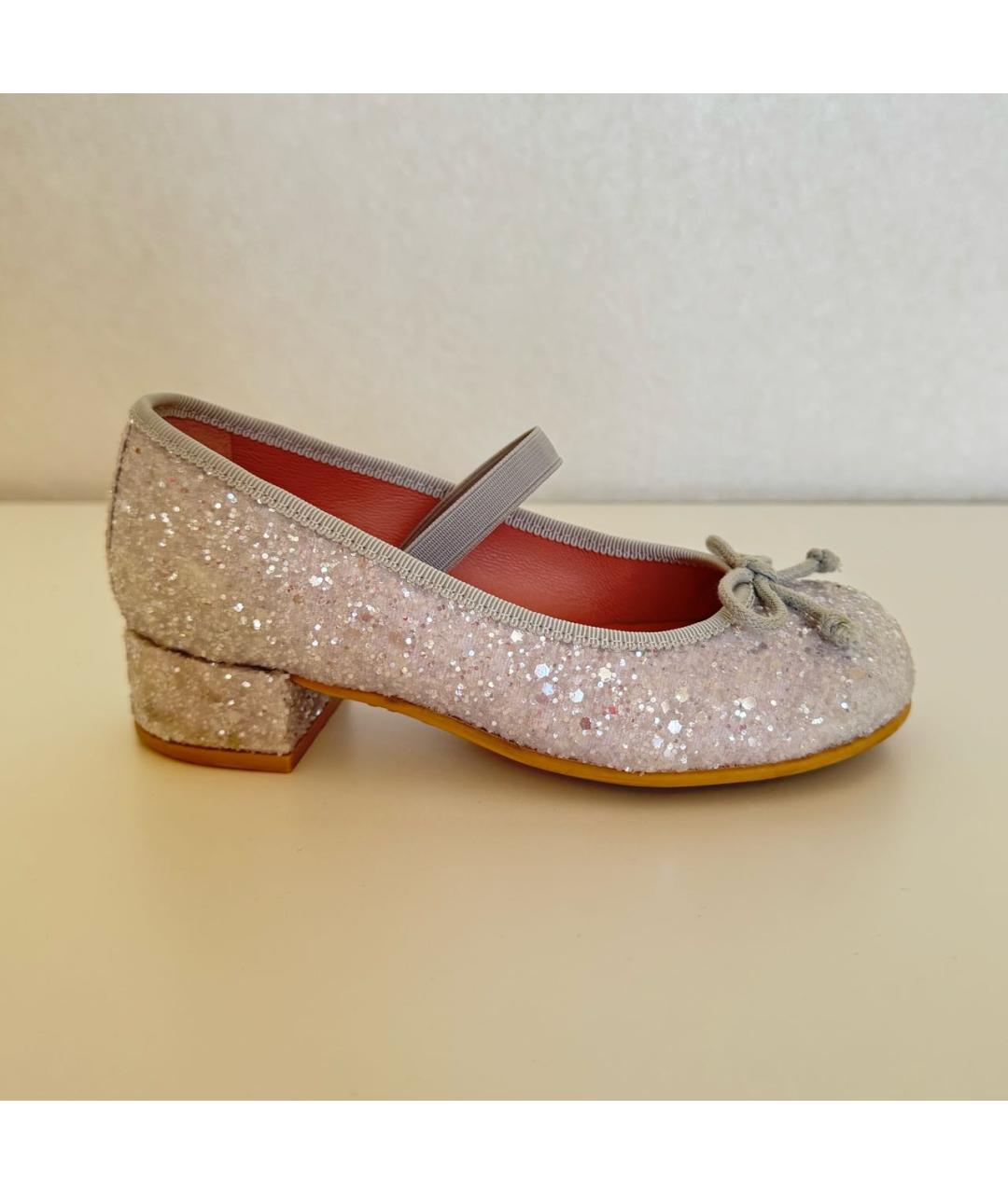PRETTY BALLERINAS Серебряные кожаные туфли, фото 9