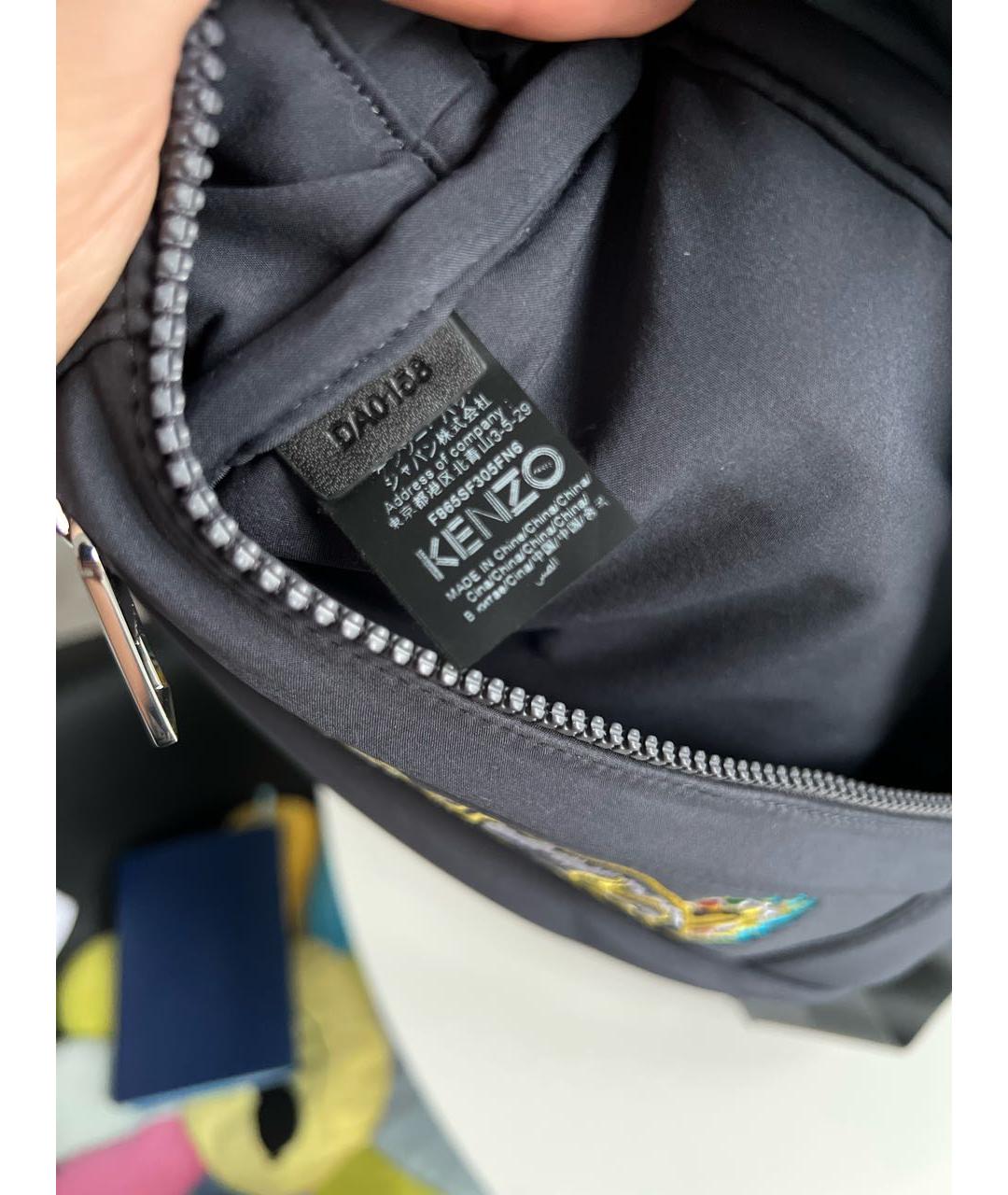 KENZO Антрацитовая поясная сумка, фото 6