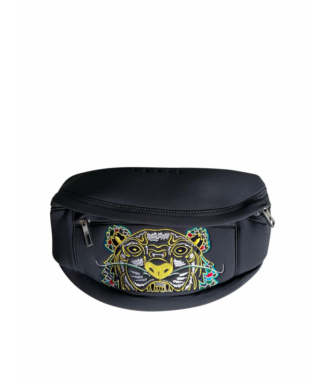 KENZO Антрацитовая поясная сумка, фото 1