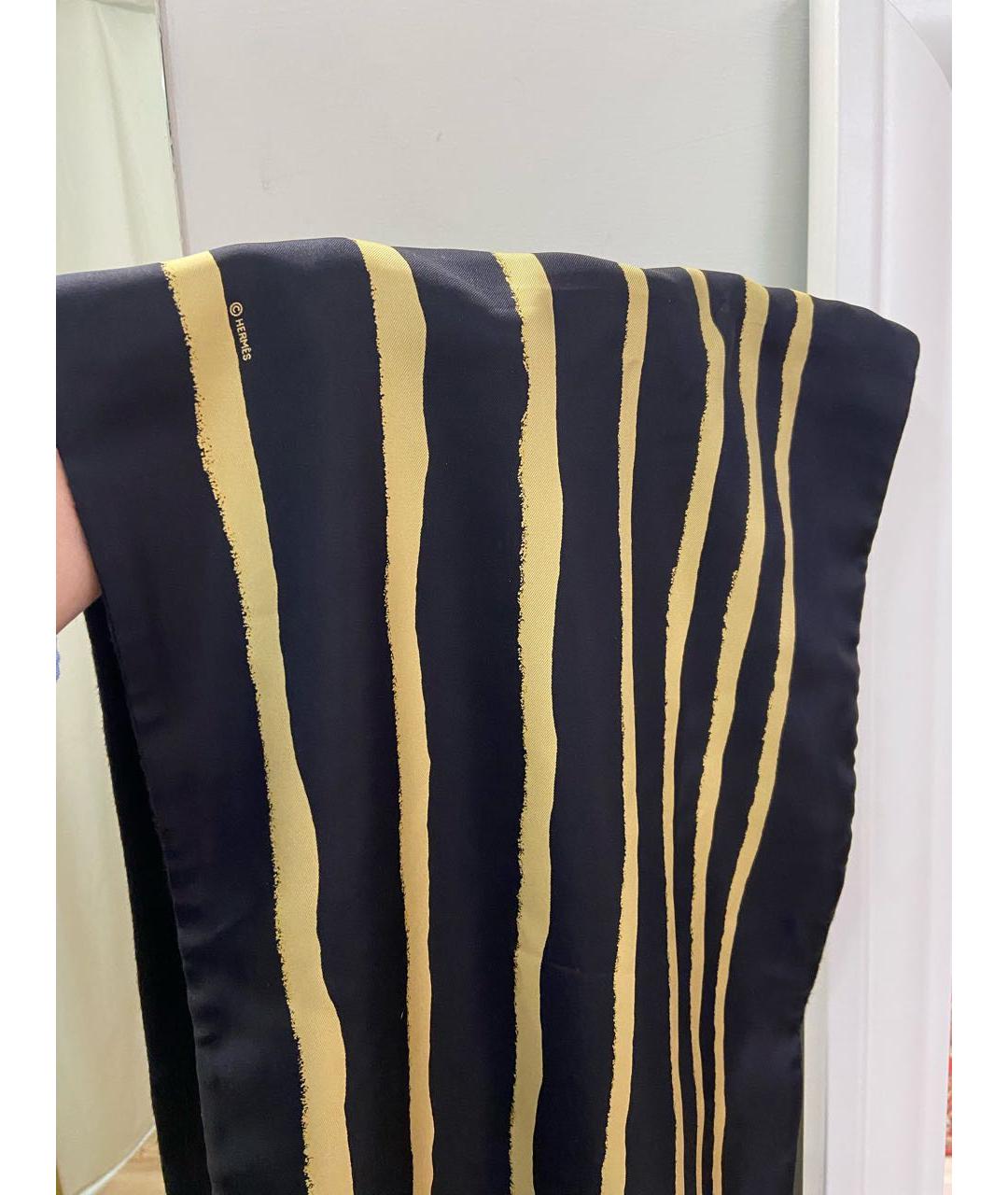 HERMES PRE-OWNED Коричневый шелковый платок, фото 4