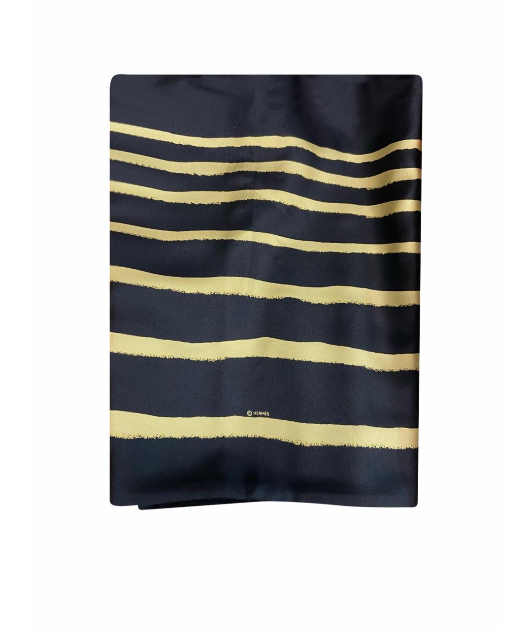 HERMES PRE-OWNED Коричневый шелковый платок, фото 1