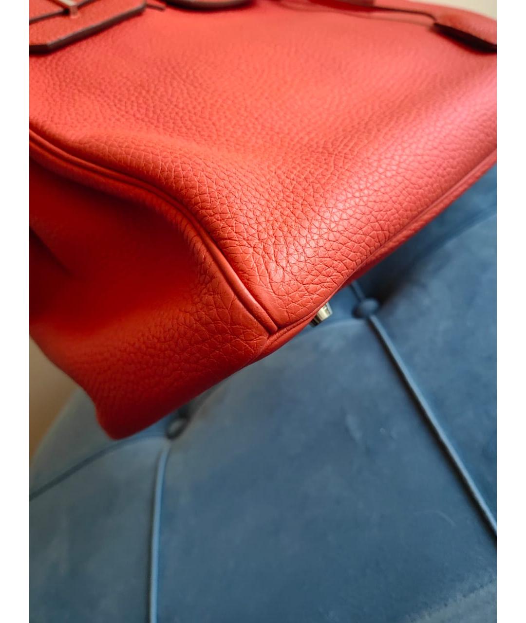 HERMES PRE-OWNED Красная кожаная сумка с короткими ручками, фото 5