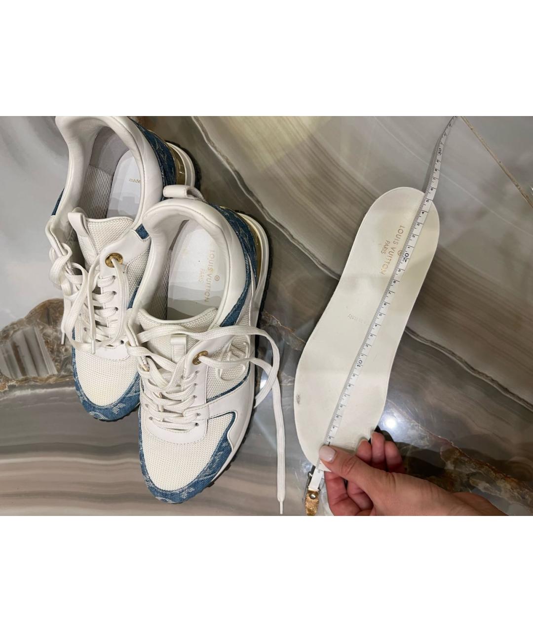 LOUIS VUITTON PRE-OWNED Белые кожаные кроссовки, фото 4