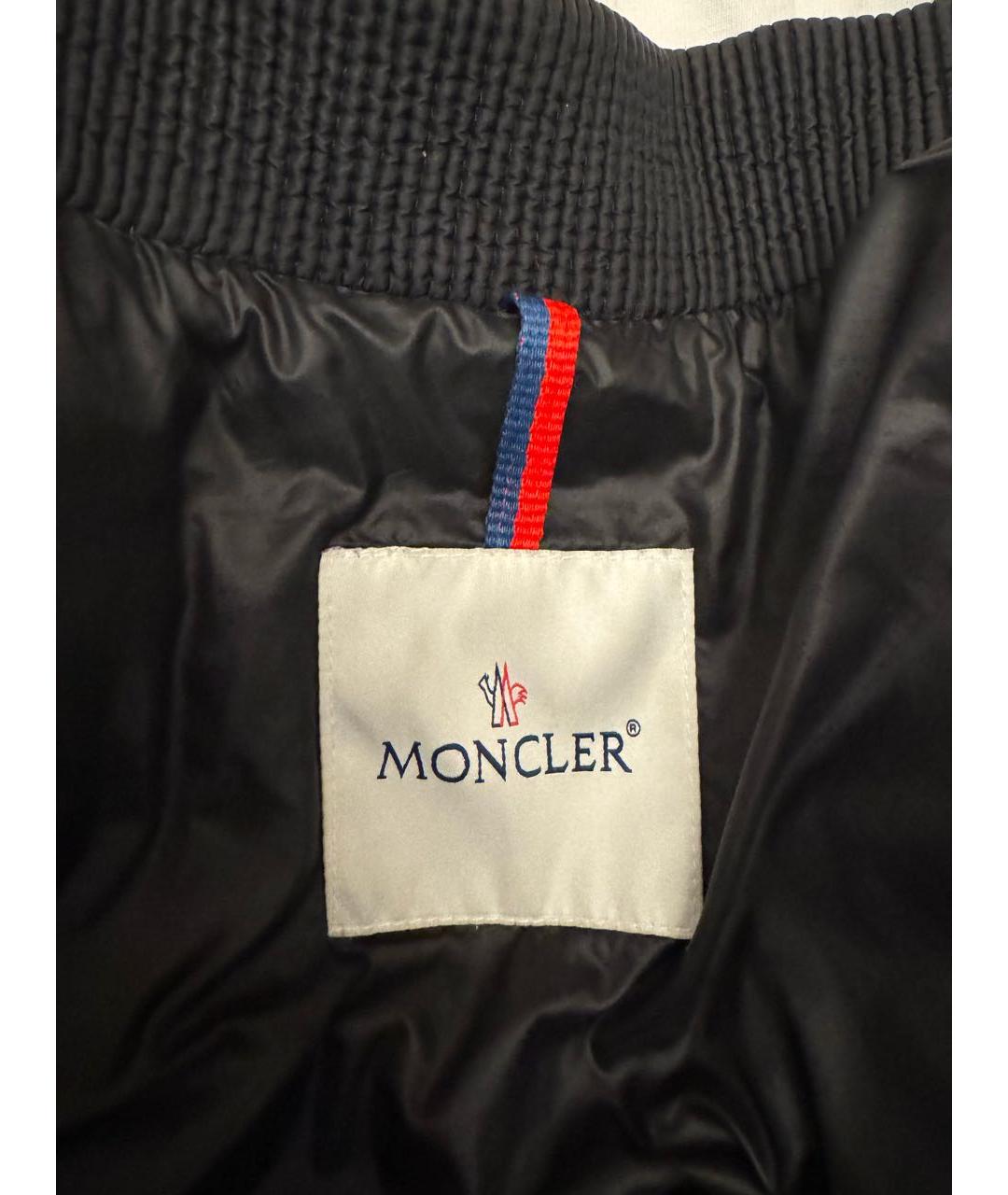 MONCLER Черная полиамидовая куртка, фото 3