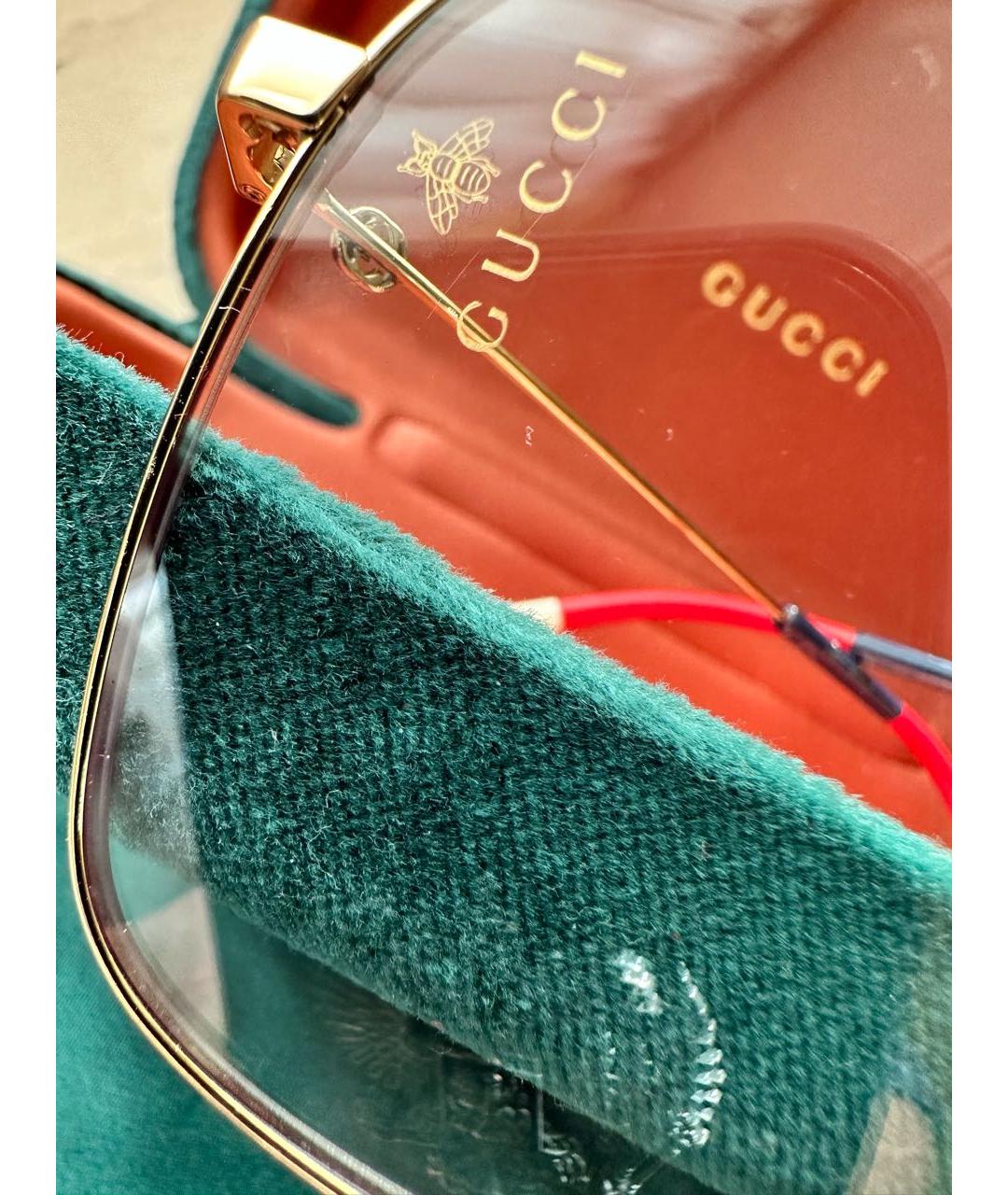GUCCI Металлические солнцезащитные очки, фото 4