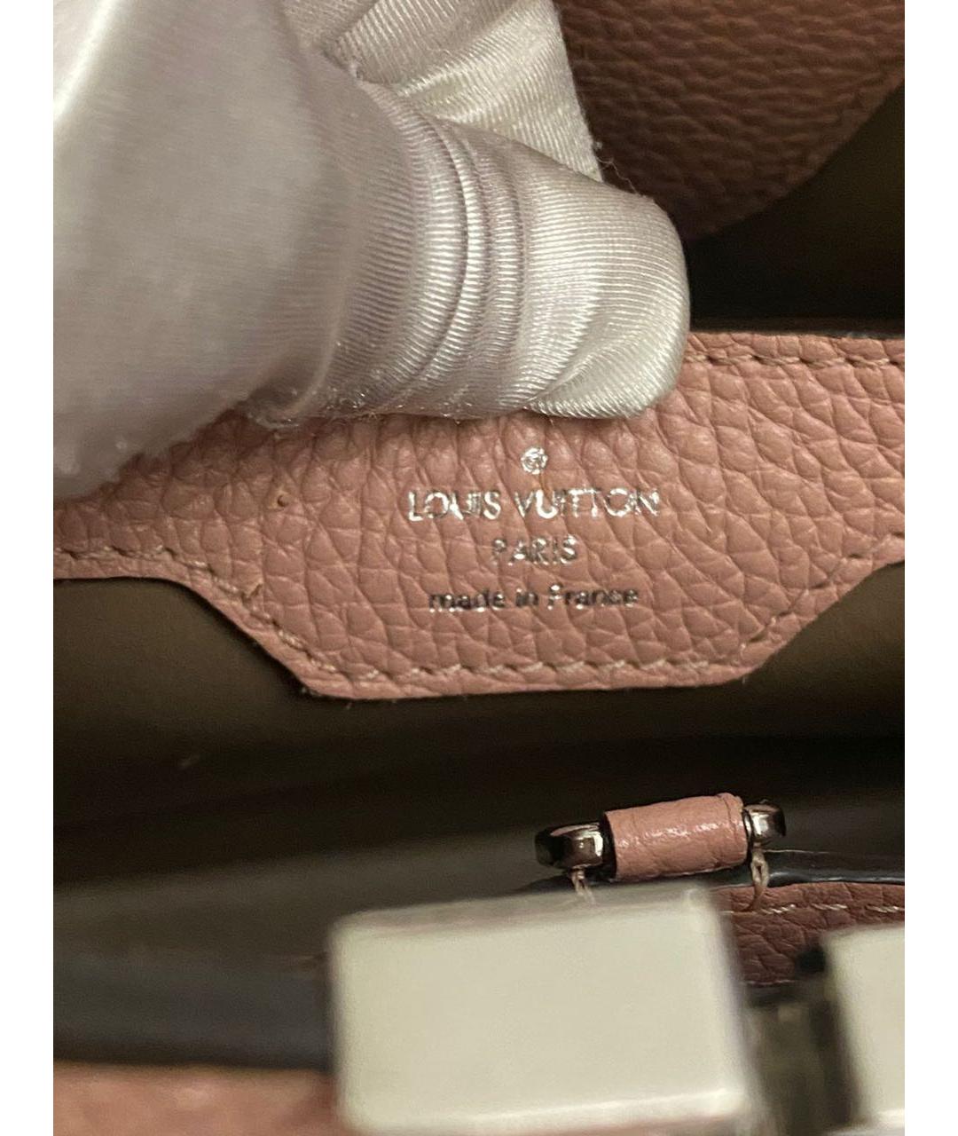 LOUIS VUITTON PRE-OWNED Розовая кожаная сумка с короткими ручками, фото 6