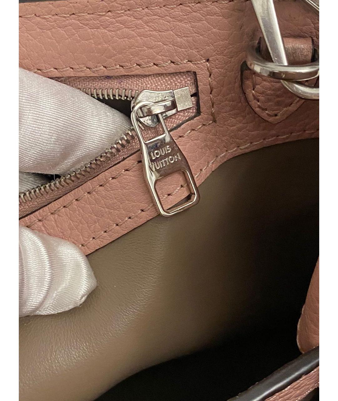 LOUIS VUITTON PRE-OWNED Розовая кожаная сумка с короткими ручками, фото 8