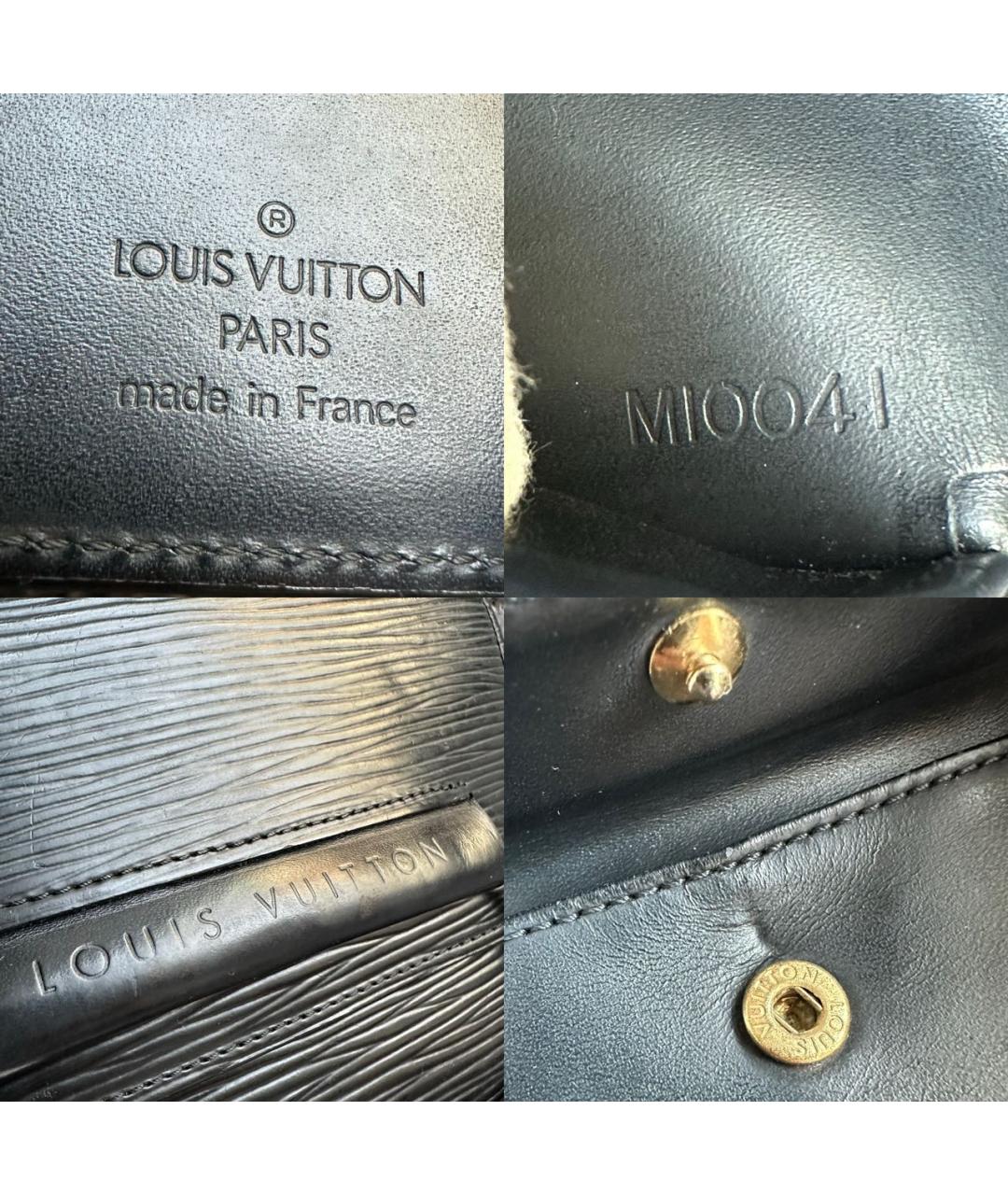 LOUIS VUITTON PRE-OWNED Черный кожаный кошелек, фото 4