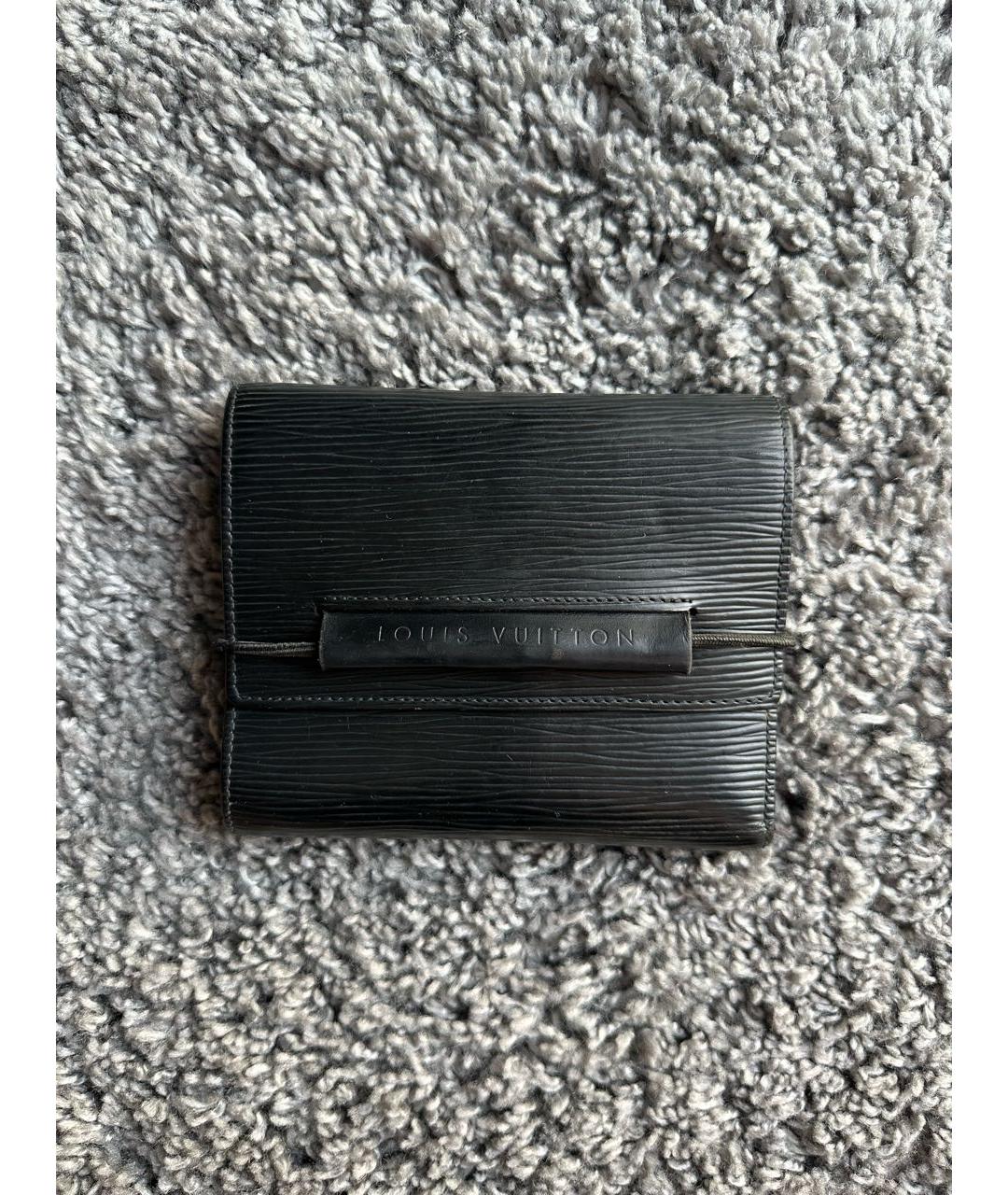 LOUIS VUITTON PRE-OWNED Черный кожаный кошелек, фото 8