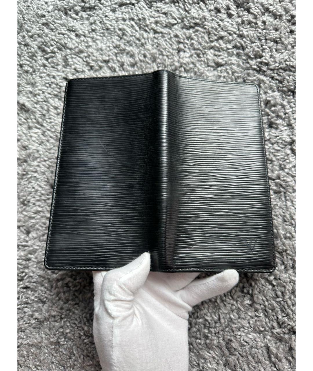 LOUIS VUITTON PRE-OWNED Черный кожаный кошелек, фото 3