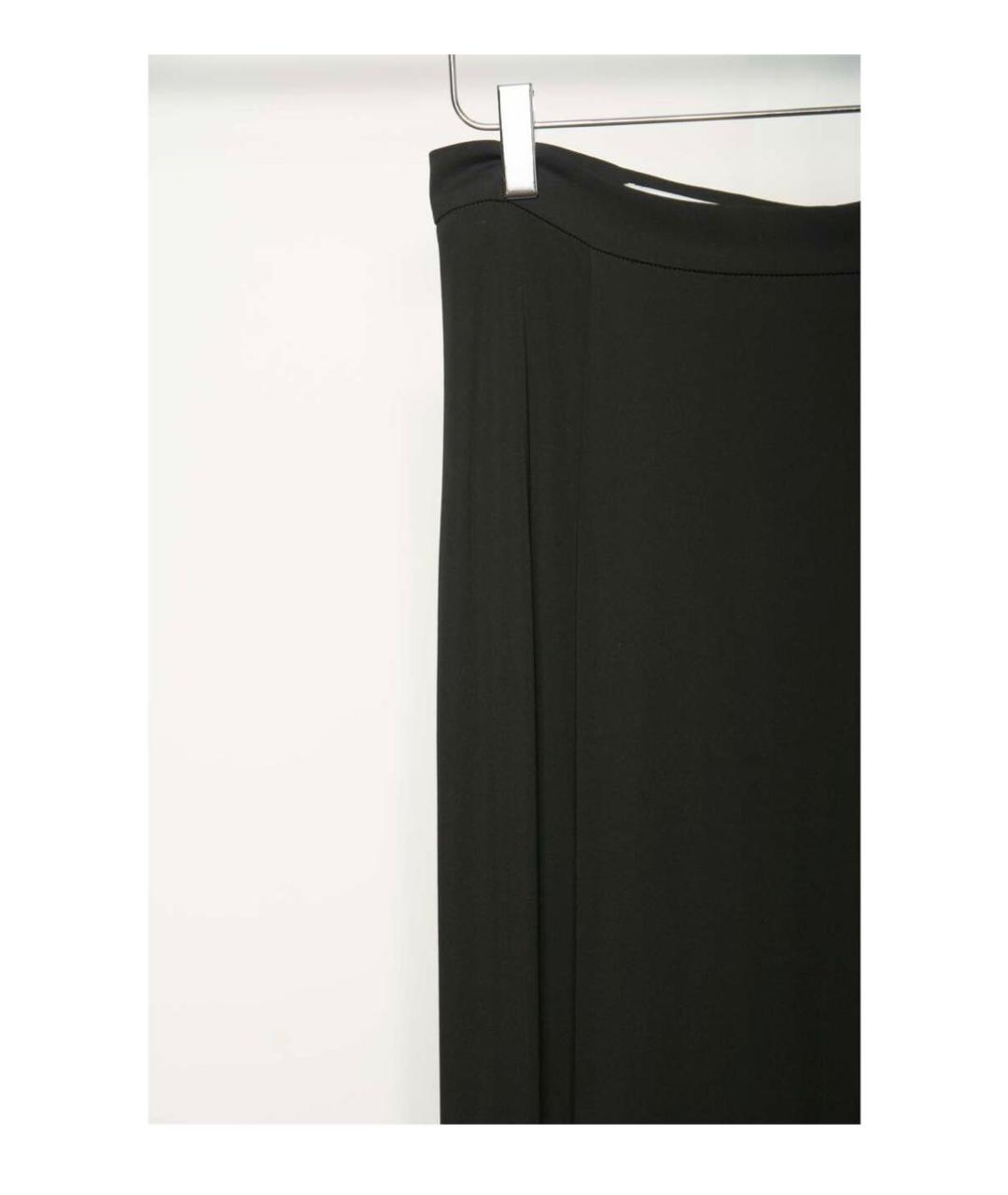 SAINT LAURENT Черная вискозная юбка макси, фото 3