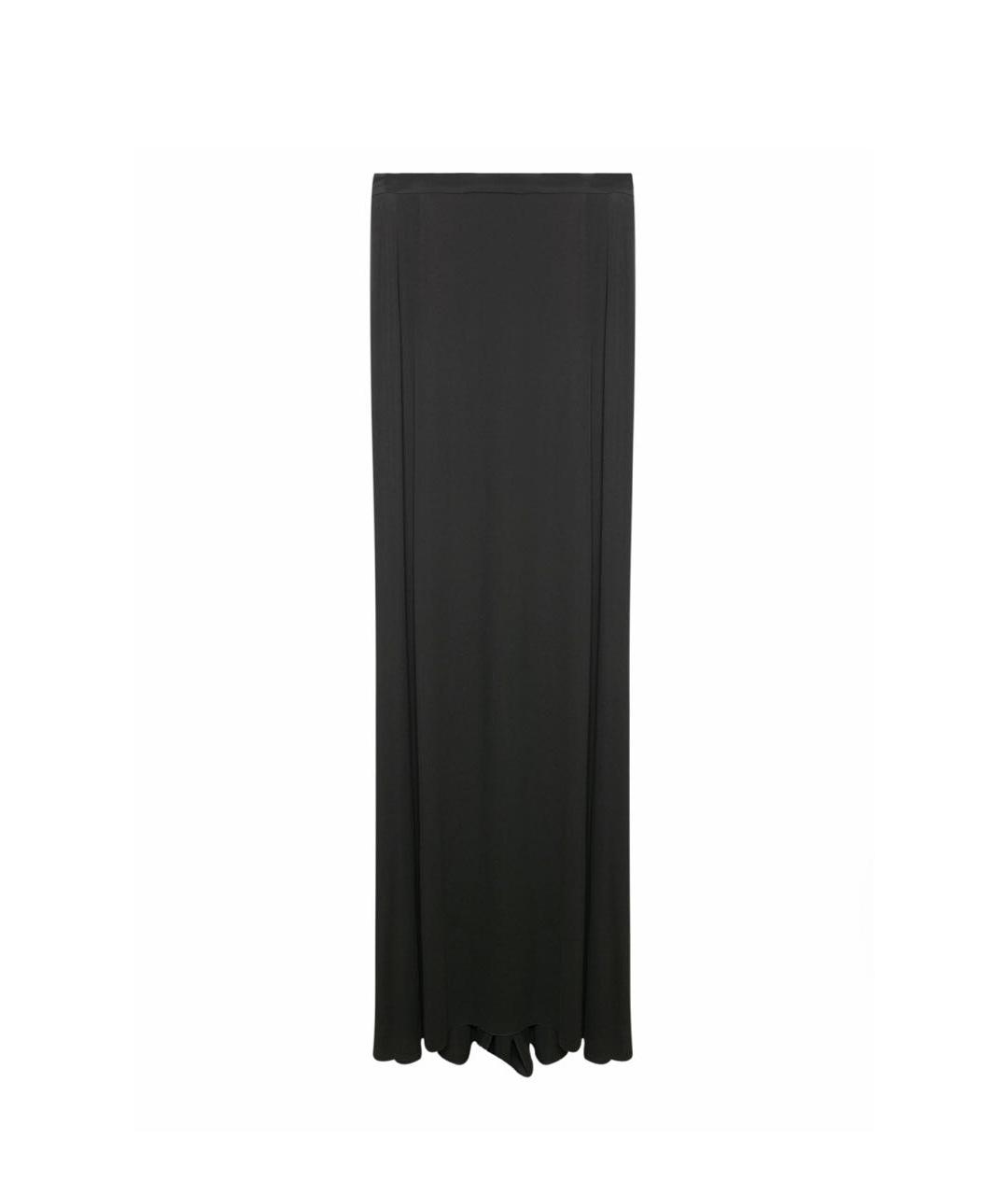 SAINT LAURENT Черная вискозная юбка макси, фото 1