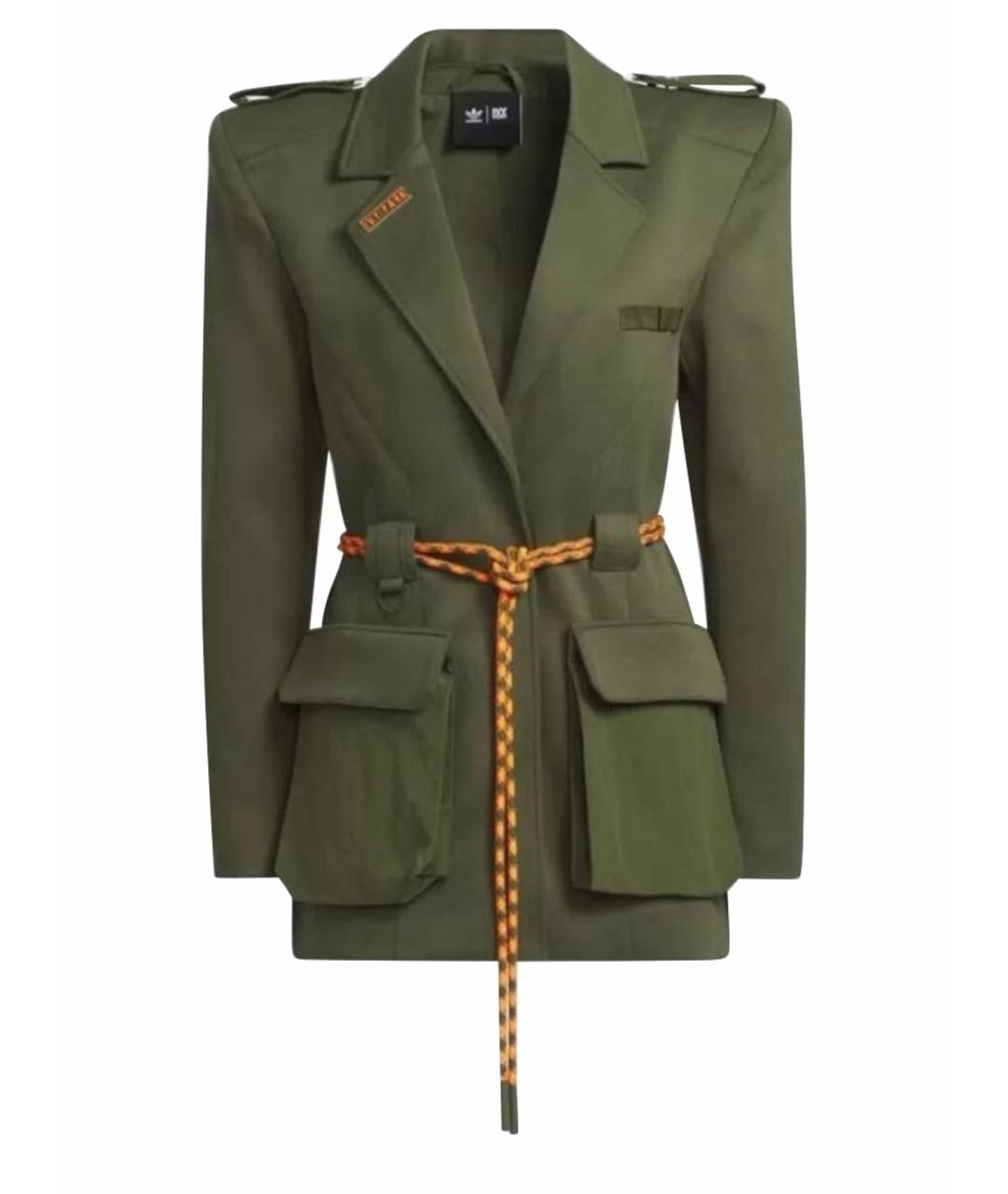 ADIDAS Зеленый хлопковый жакет/пиджак, фото 1