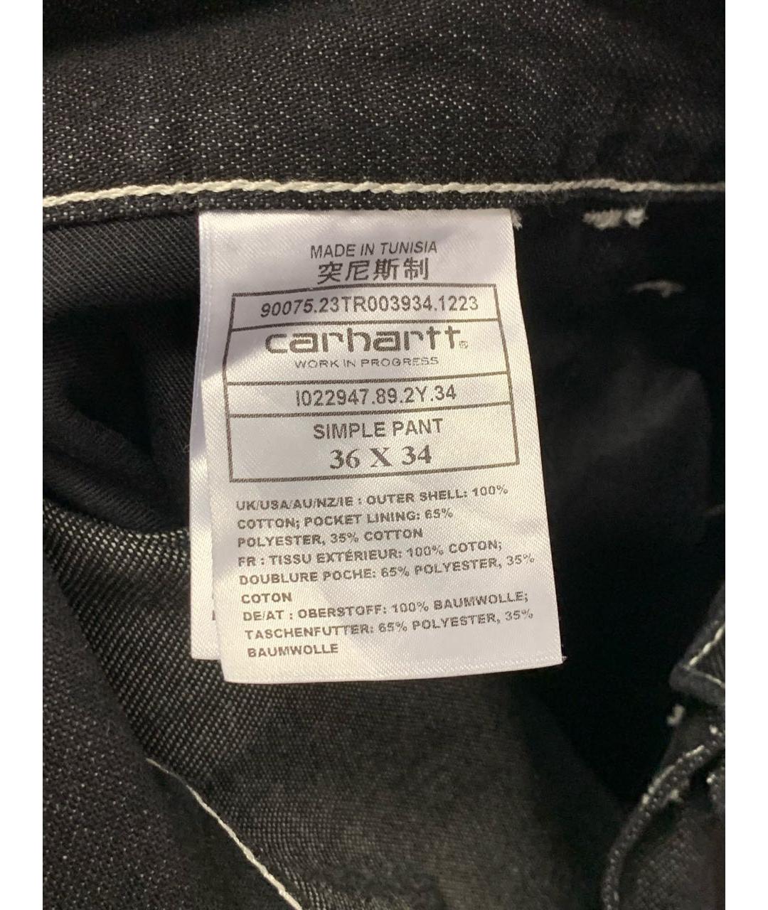 CARHARTT Черные джинсы, фото 6