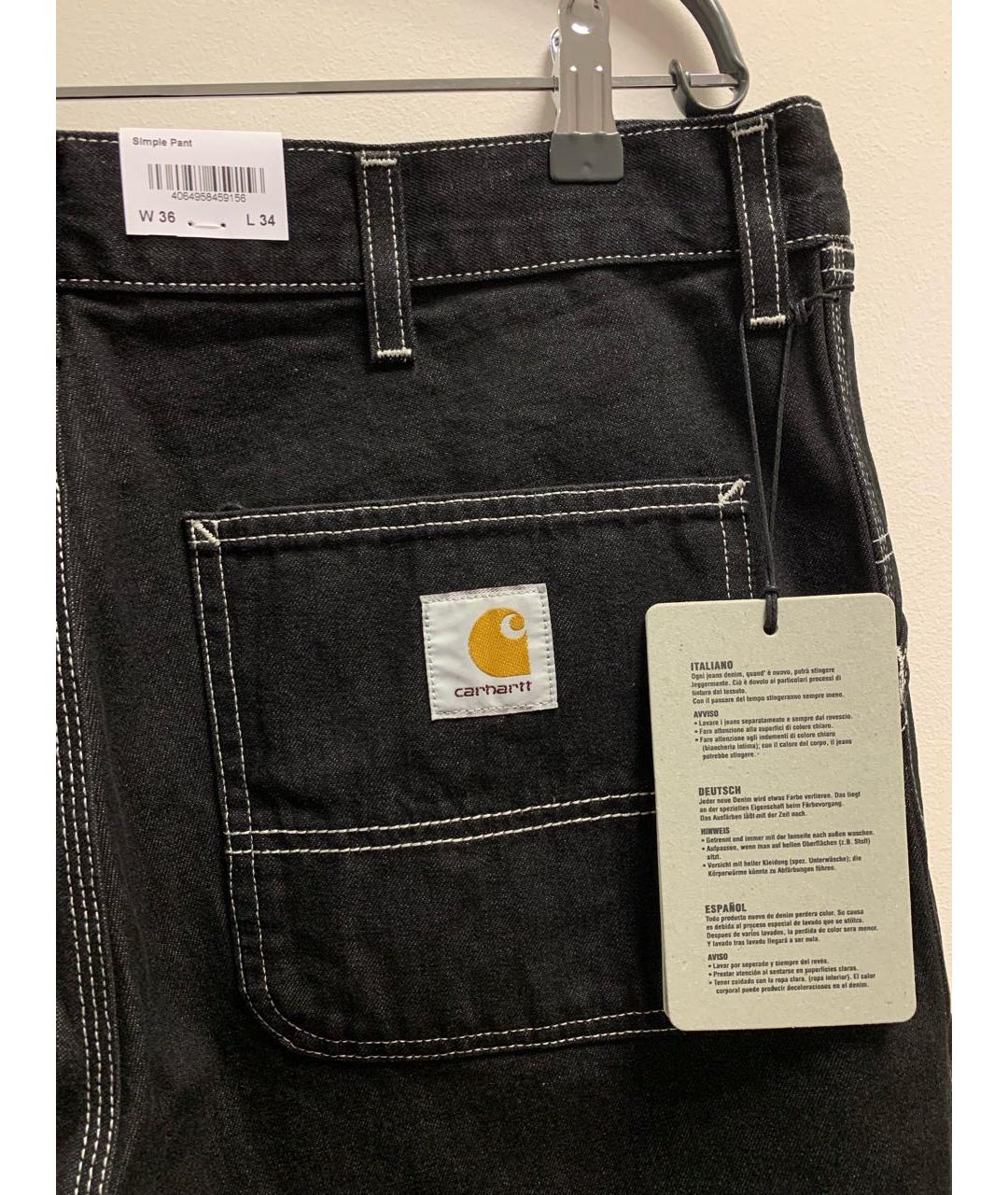 CARHARTT Черные джинсы, фото 4