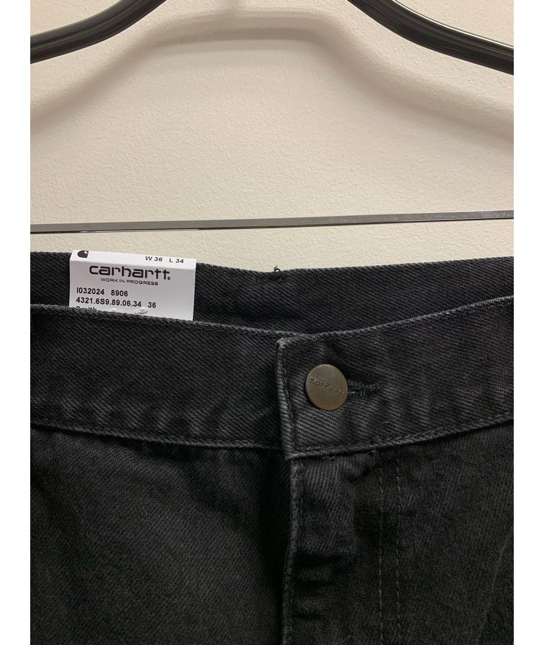 CARHARTT Антрацитовые джинсы, фото 3