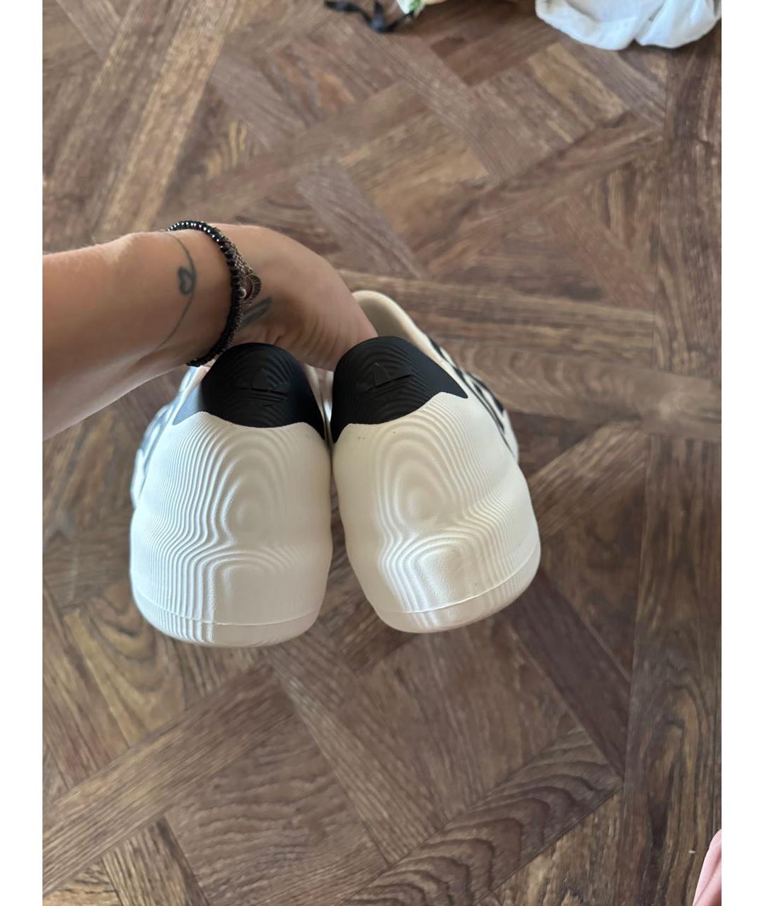 ADIDAS Белые резиновые кроссовки, фото 4