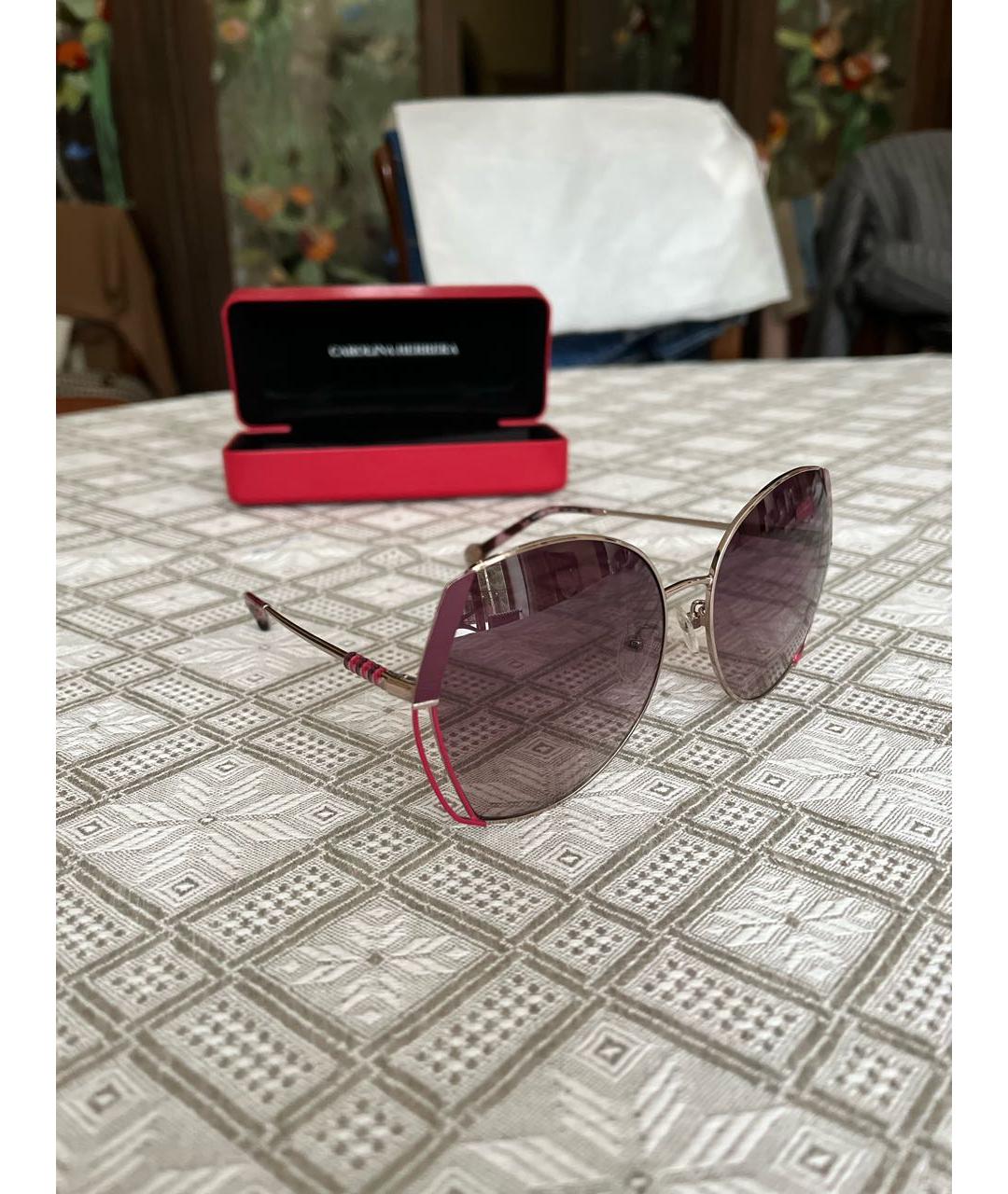 CAROLINA HERRERA Фиолетовые металлические солнцезащитные очки, фото 2