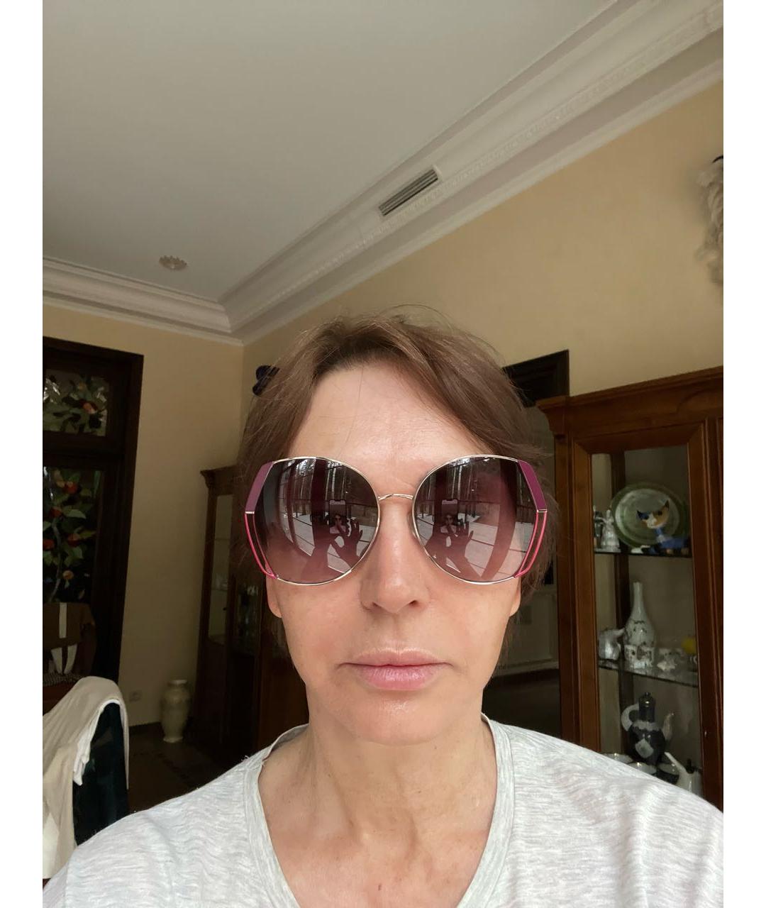 CAROLINA HERRERA Фиолетовые металлические солнцезащитные очки, фото 8