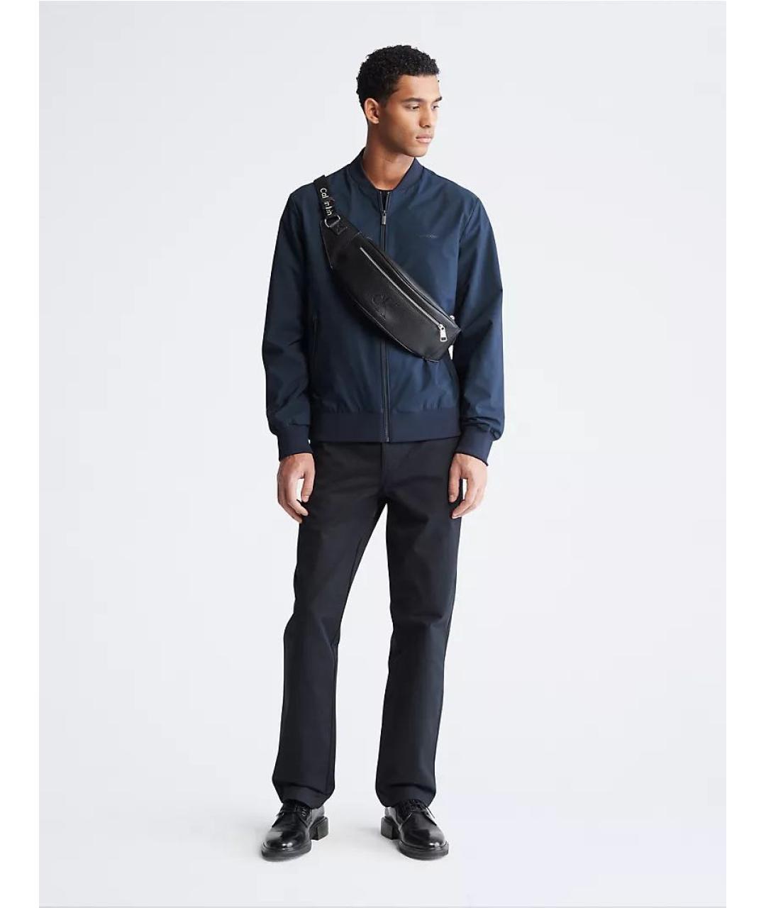 CALVIN KLEIN Черная поясная сумка из искусственной кожи, фото 7