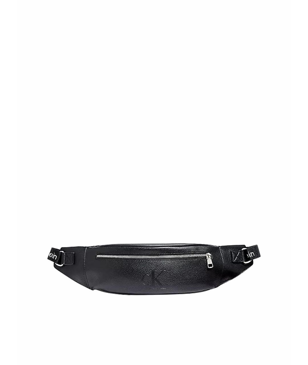 CALVIN KLEIN Черная поясная сумка из искусственной кожи, фото 1