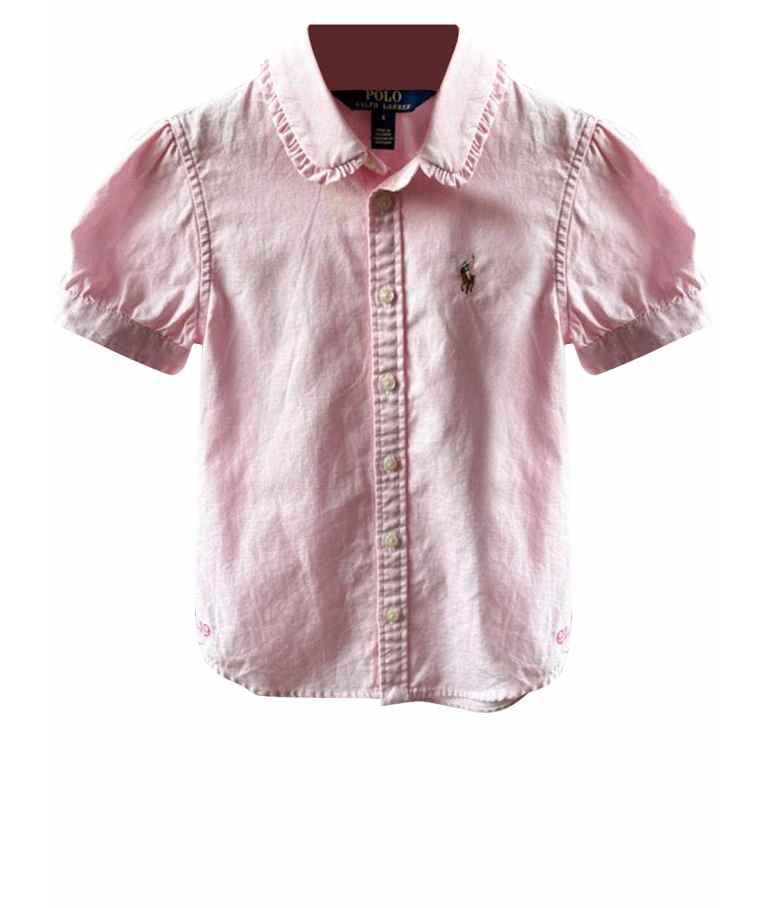POLO RALPH LAUREN Розовая хлопковая рубашка/блузка, фото 1