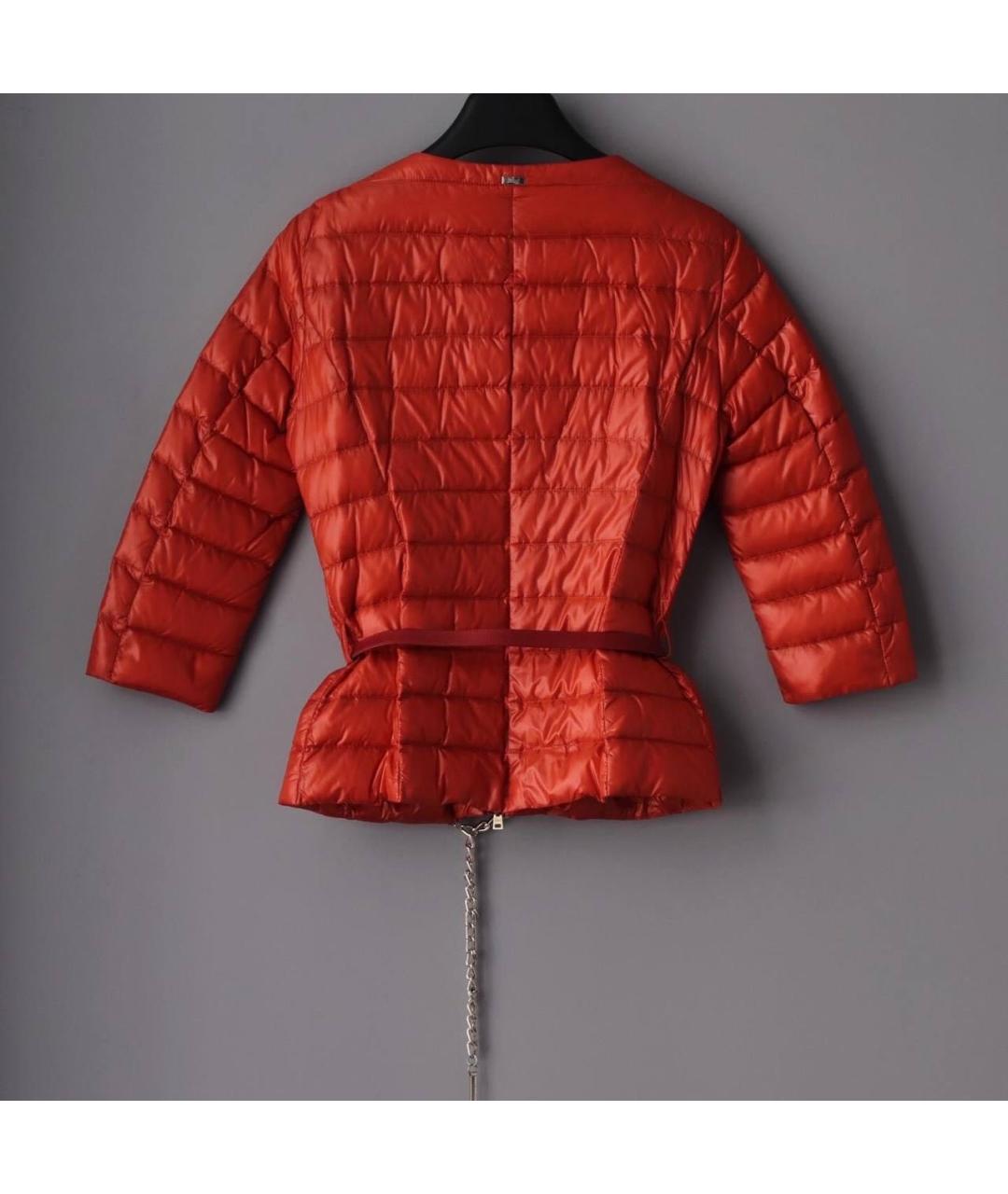 HERNO Оранжевая полиамидовая куртка, фото 2