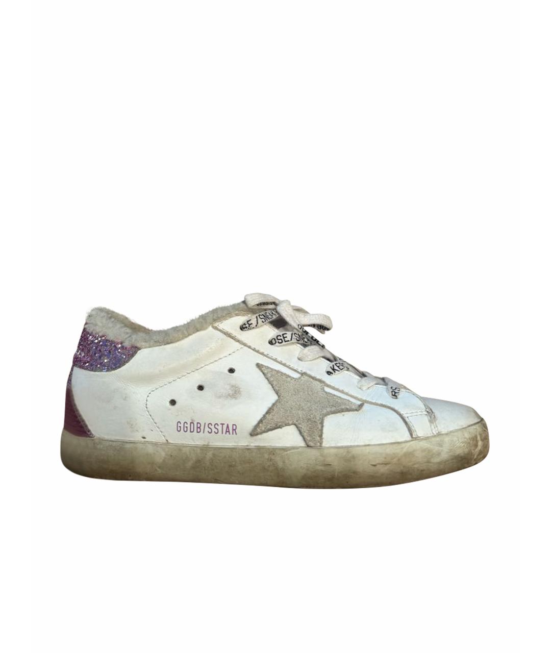 GOLDEN GOOSE DELUXE BRAND Белые кеды из искусственной кожи, фото 1