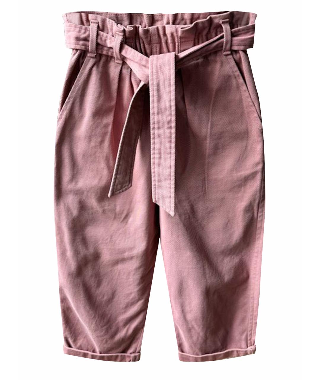 BRUNELLO CUCINELLI Розовые хлопковые брюки и шорты, фото 1