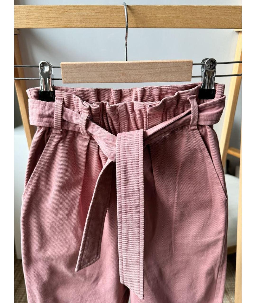 BRUNELLO CUCINELLI Розовые хлопковые брюки и шорты, фото 3