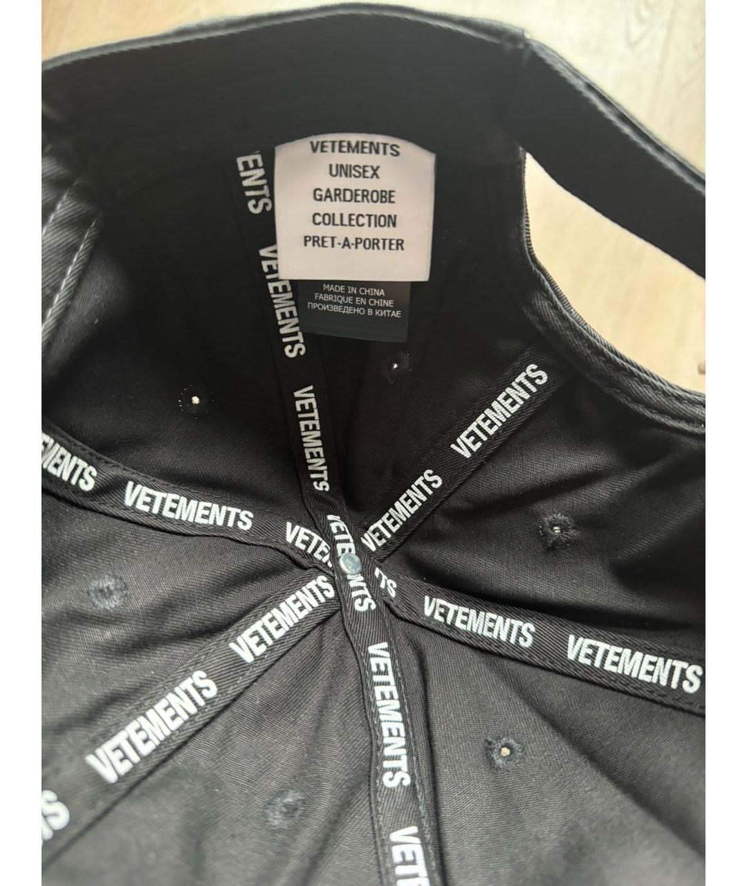 VETEMENTS Черная кепка/бейсболка, фото 8