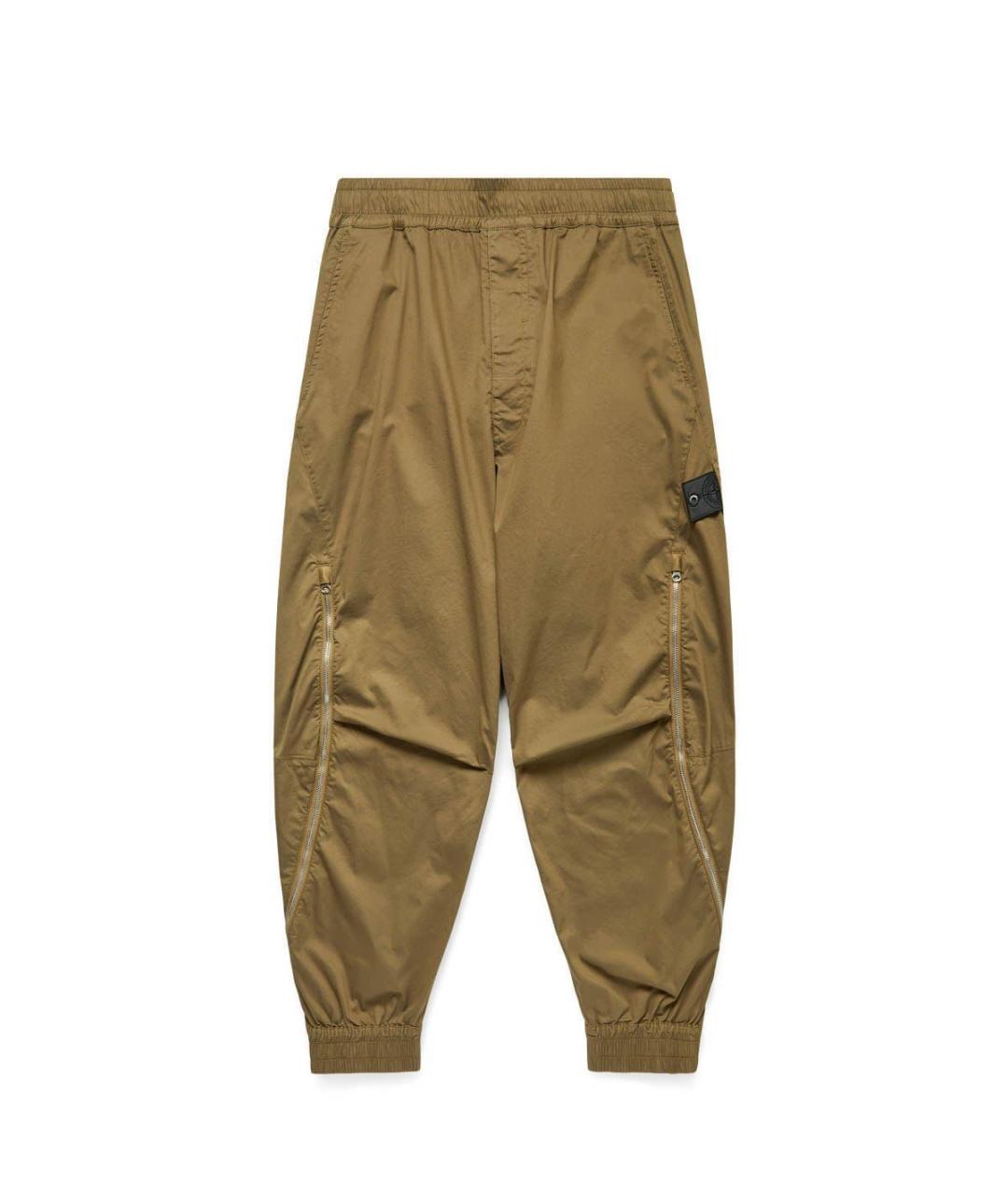 STONE ISLAND SHADOW PROJECT Хаки синтетические повседневные брюки, фото 1