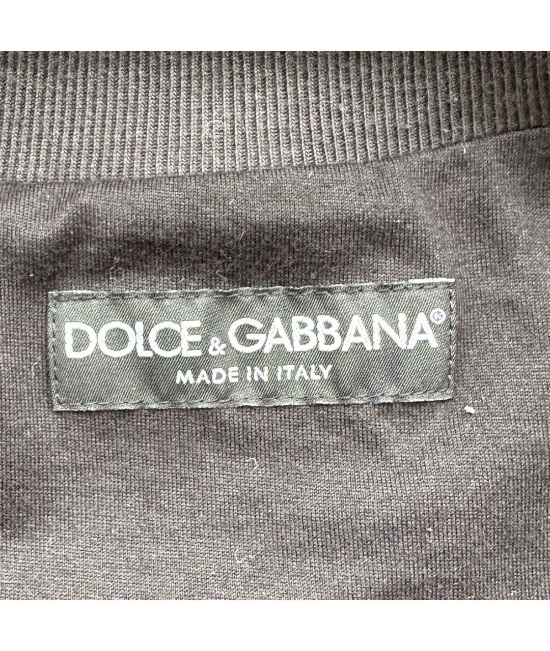 DOLCE&GABBANA Черная полиэстеровая куртка, фото 6