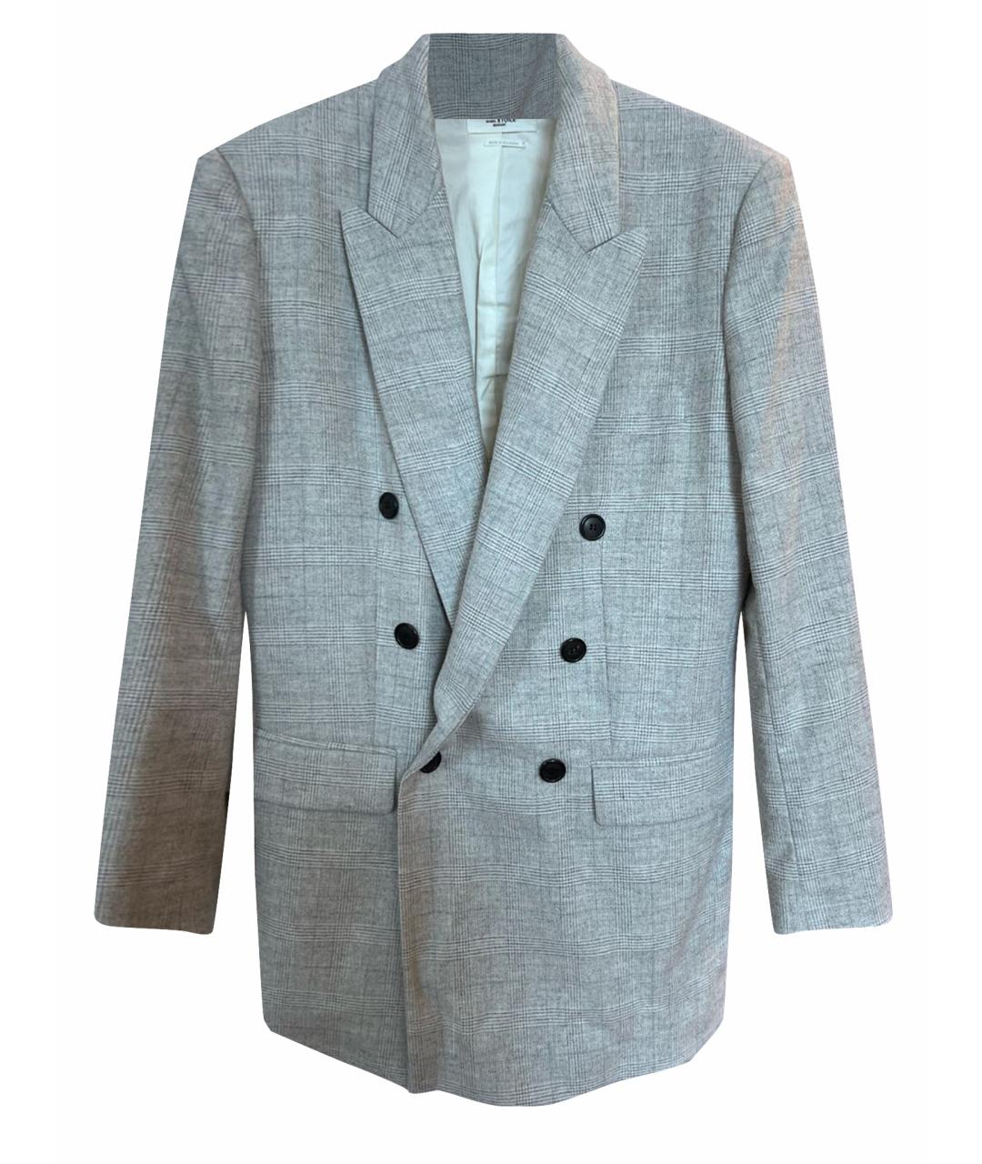 ISABEL MARANT ETOILE Серый шерстяной жакет/пиджак, фото 1