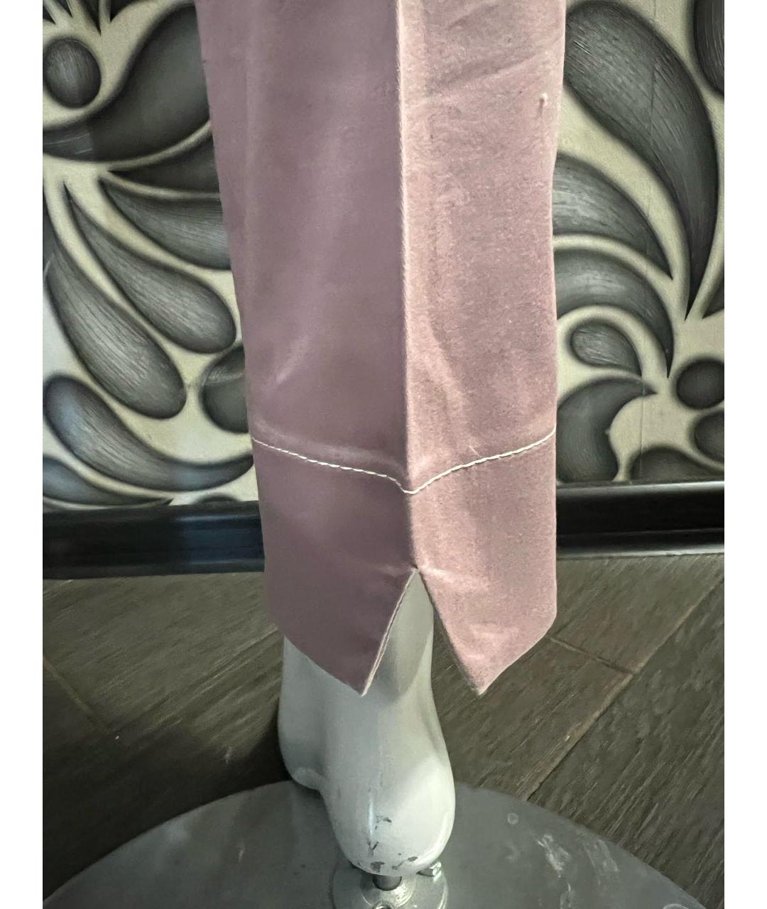 BLUGIRL Розовые хлопковые брюки узкие, фото 5