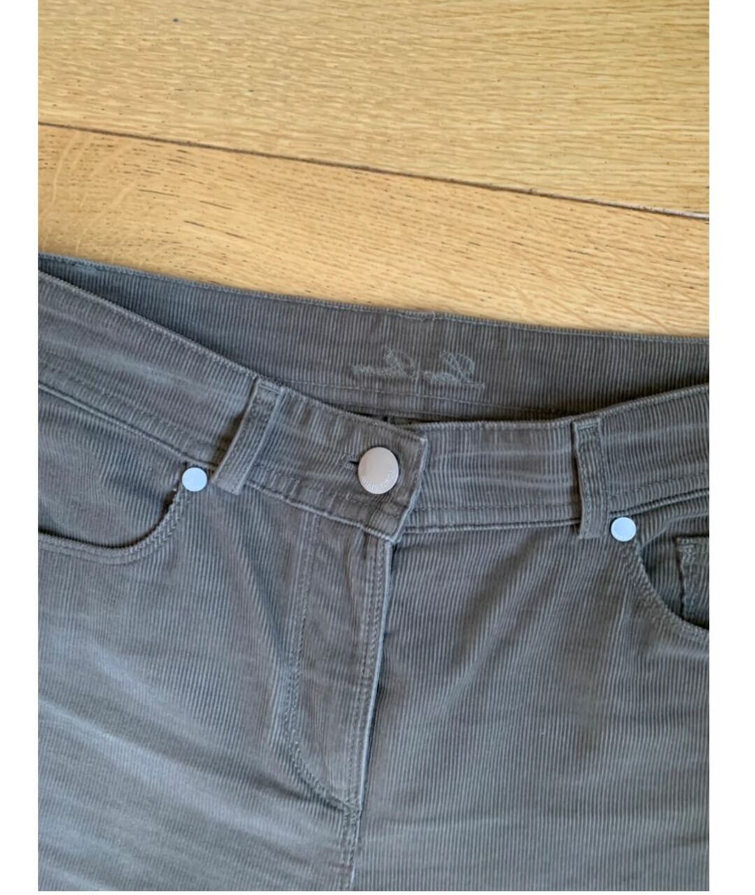 LORO PIANA Коричневые прямые джинсы, фото 2