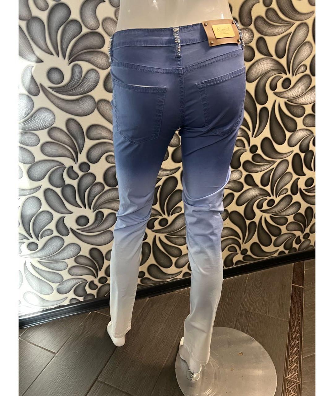 BLUGIRL Мульти хлопко-эластановые брюки узкие, фото 2