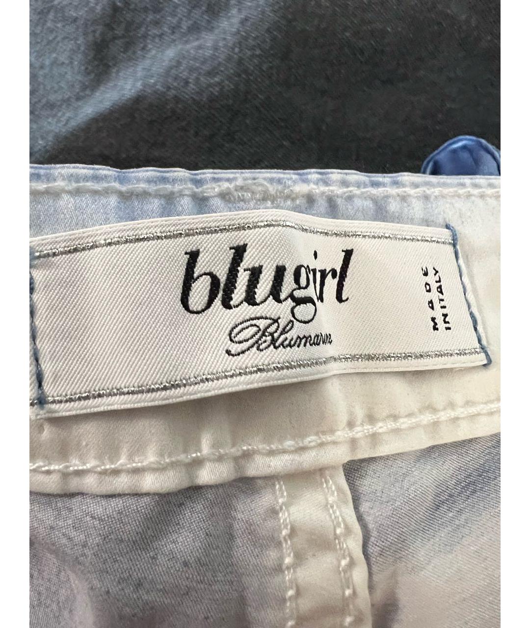 BLUGIRL Мульти хлопко-эластановые брюки узкие, фото 6