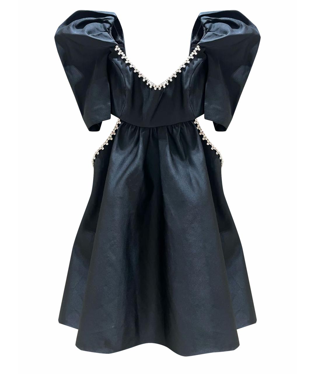 AREA Черное вискозное вечернее платье, фото 1