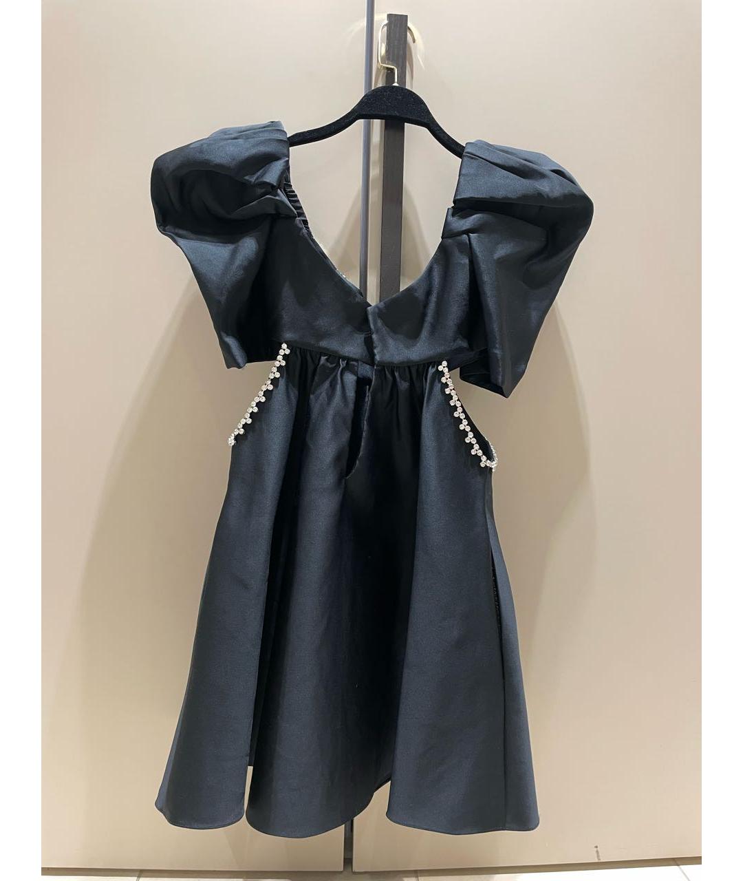 AREA Черное вискозное вечернее платье, фото 2