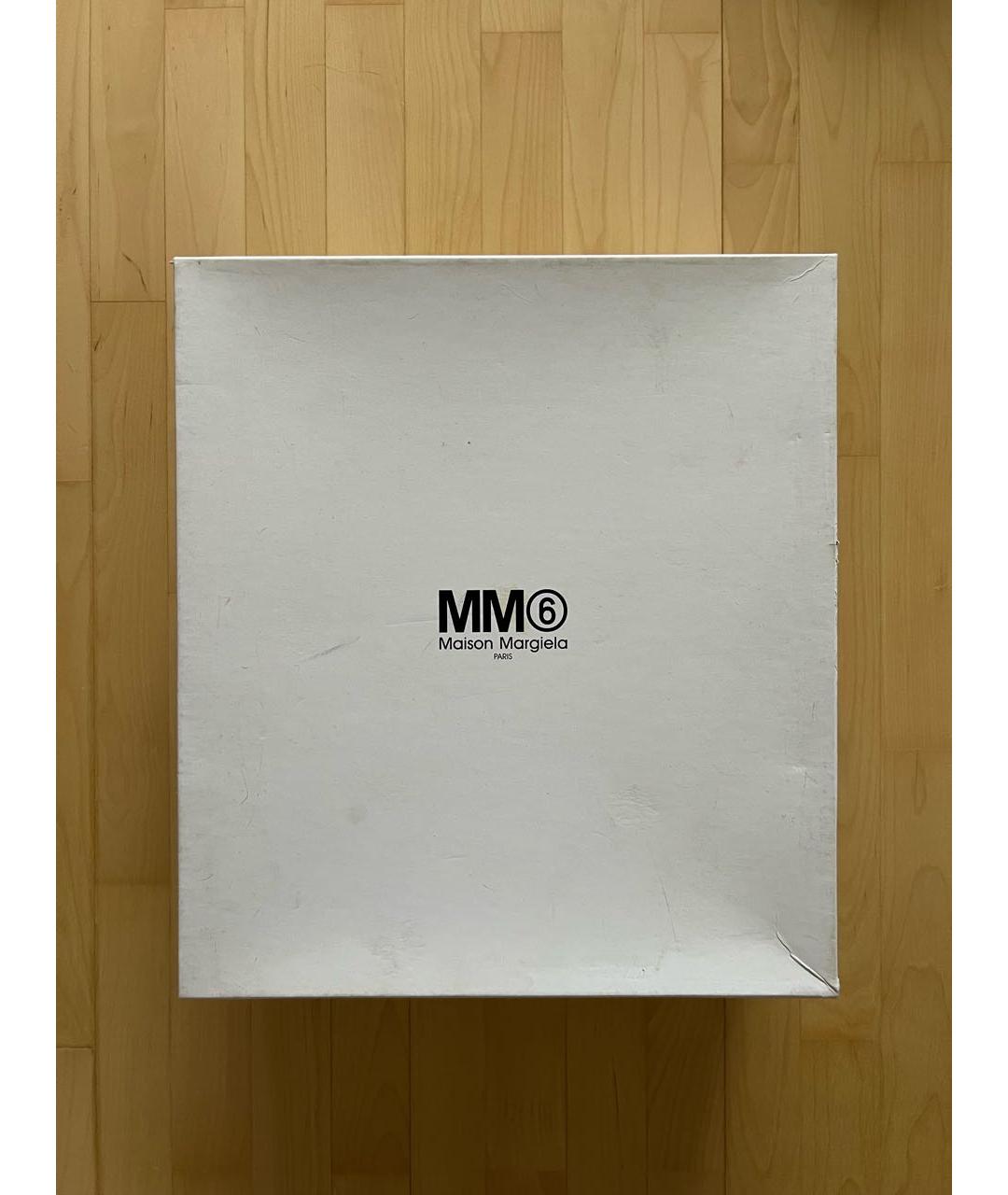 MM6 MAISON MARGIELA Белые кожаные сапоги, фото 8