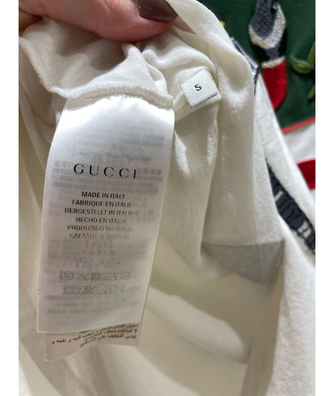 GUCCI Мульти хлопковая футболка, фото 7