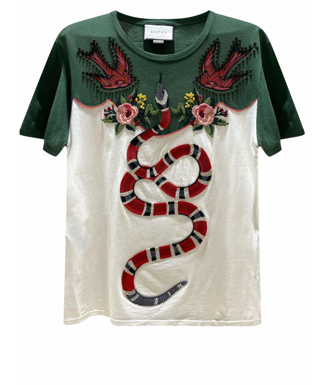 GUCCI Мульти хлопковая футболка, фото 1
