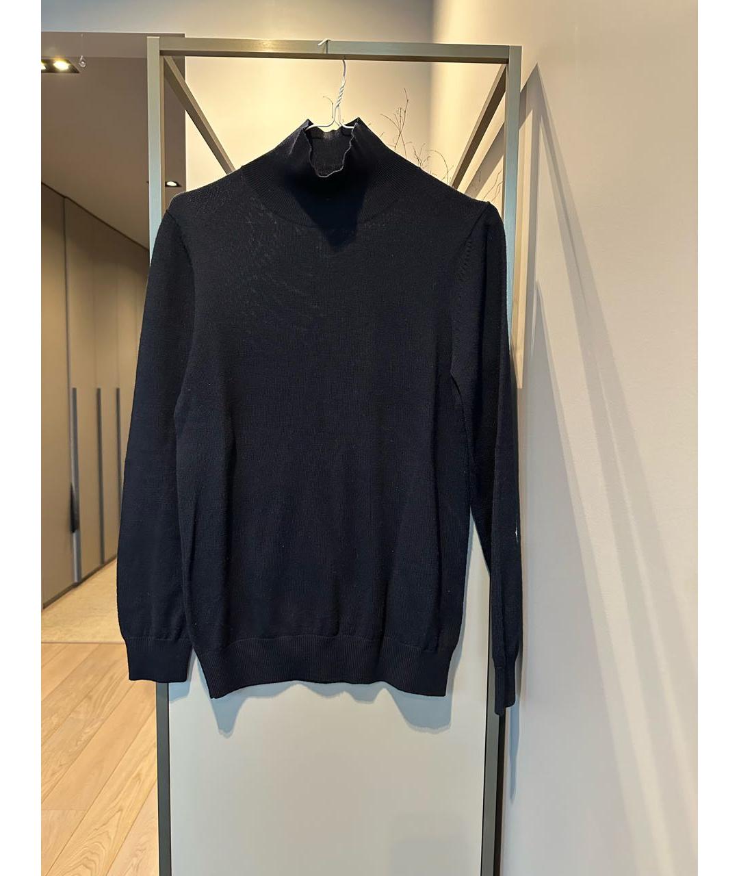 MARKUS LUPFER Темно-синий шерстяной джемпер / свитер, фото 2