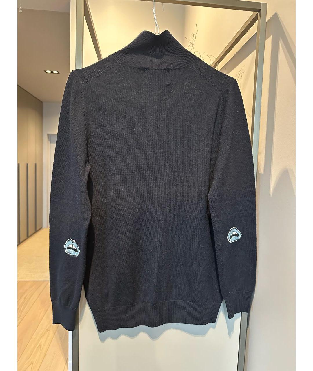 MARKUS LUPFER Темно-синий шерстяной джемпер / свитер, фото 3