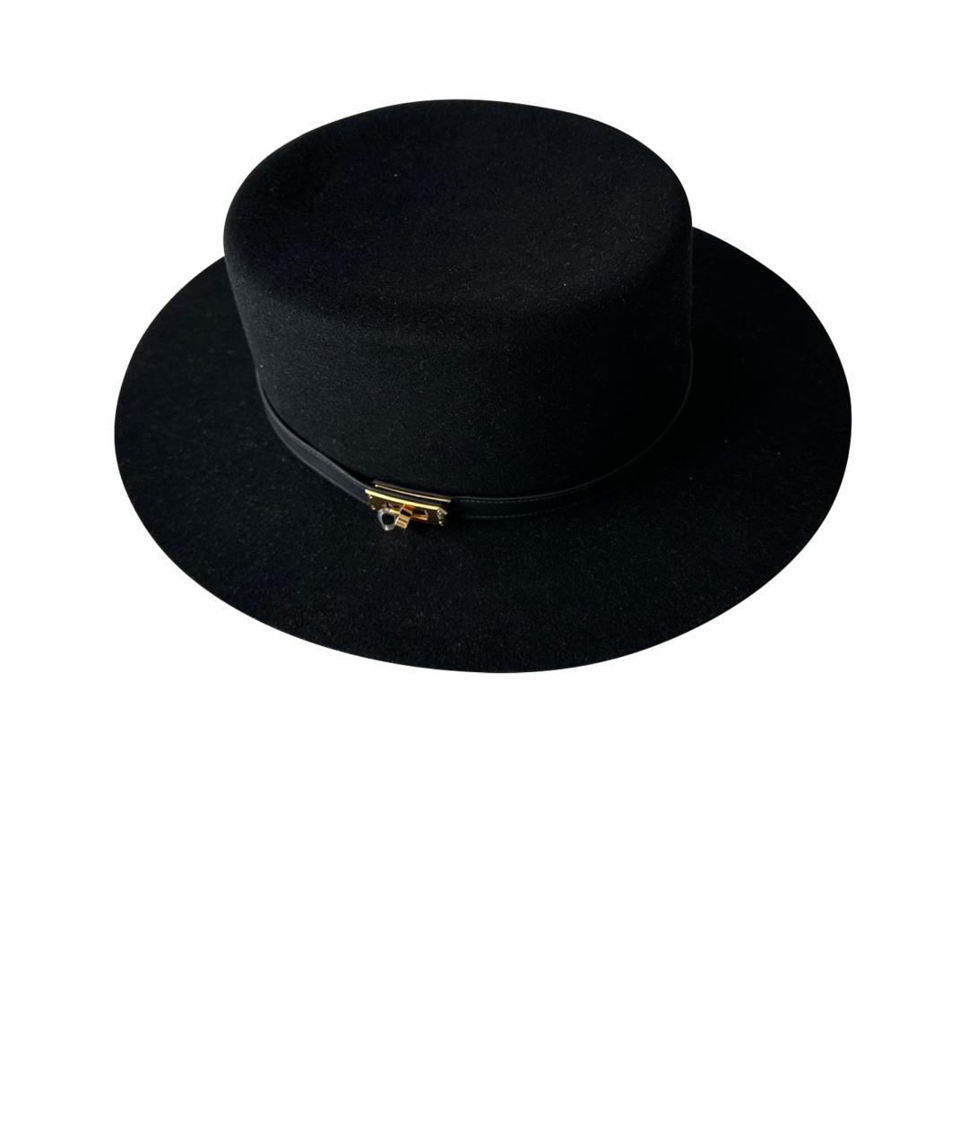 HERMES Черная шляпа, фото 1