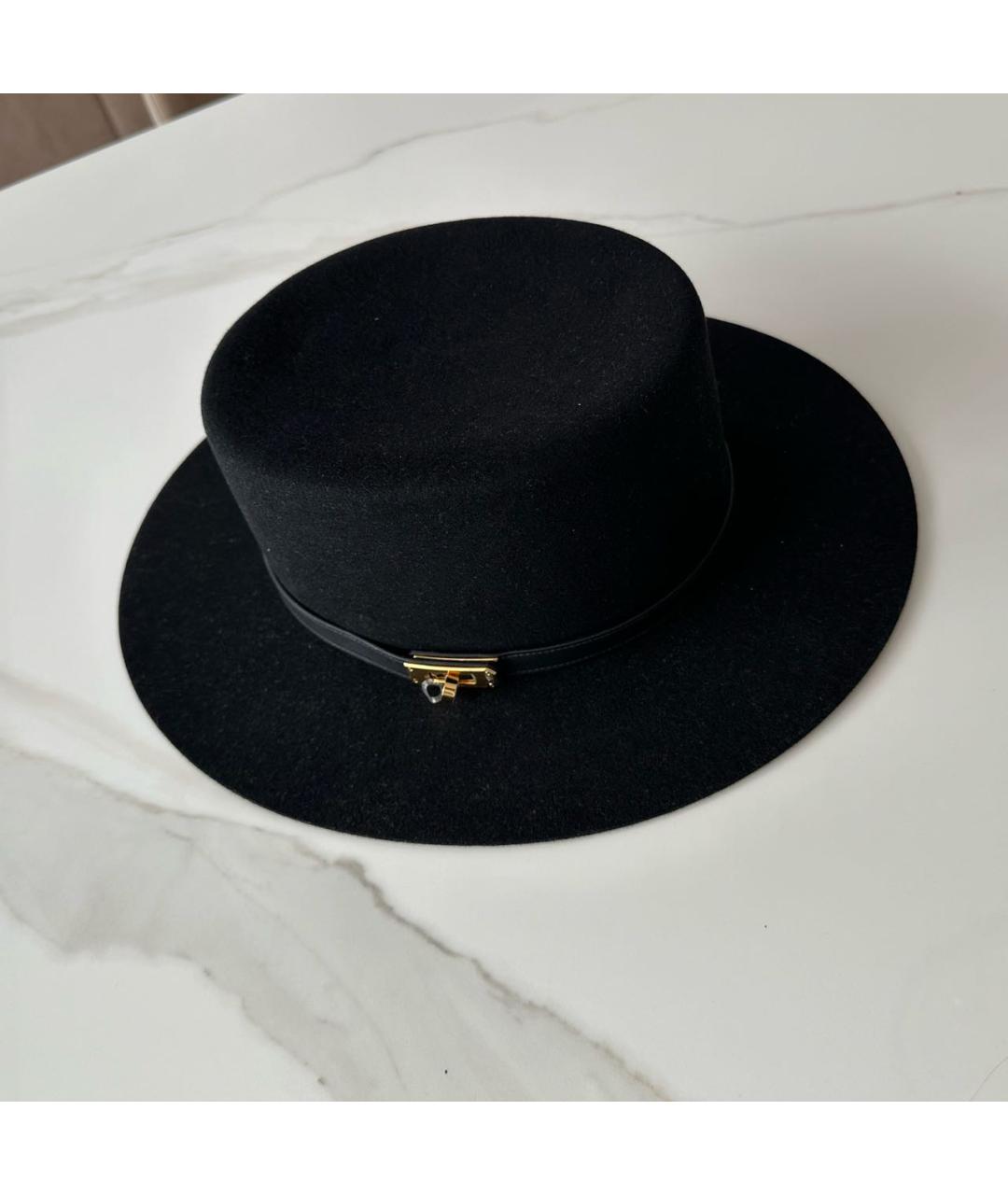 HERMES PRE-OWNED Черная шляпа, фото 5