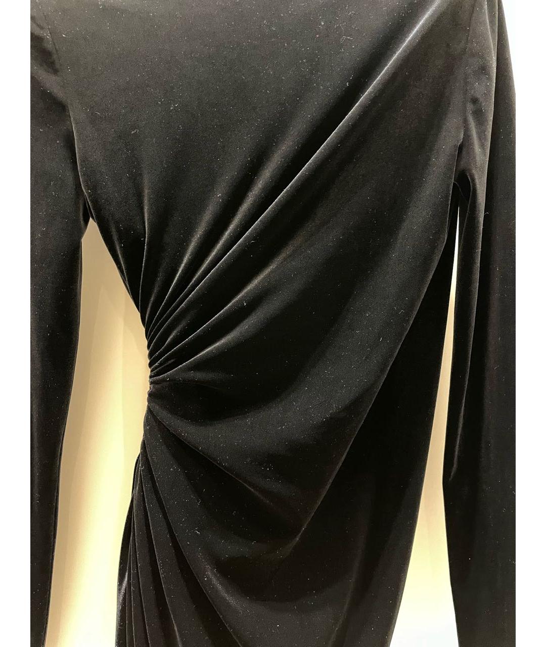 ALEXANDRE VAUTHIER Черное полиэстеровое вечернее платье, фото 4