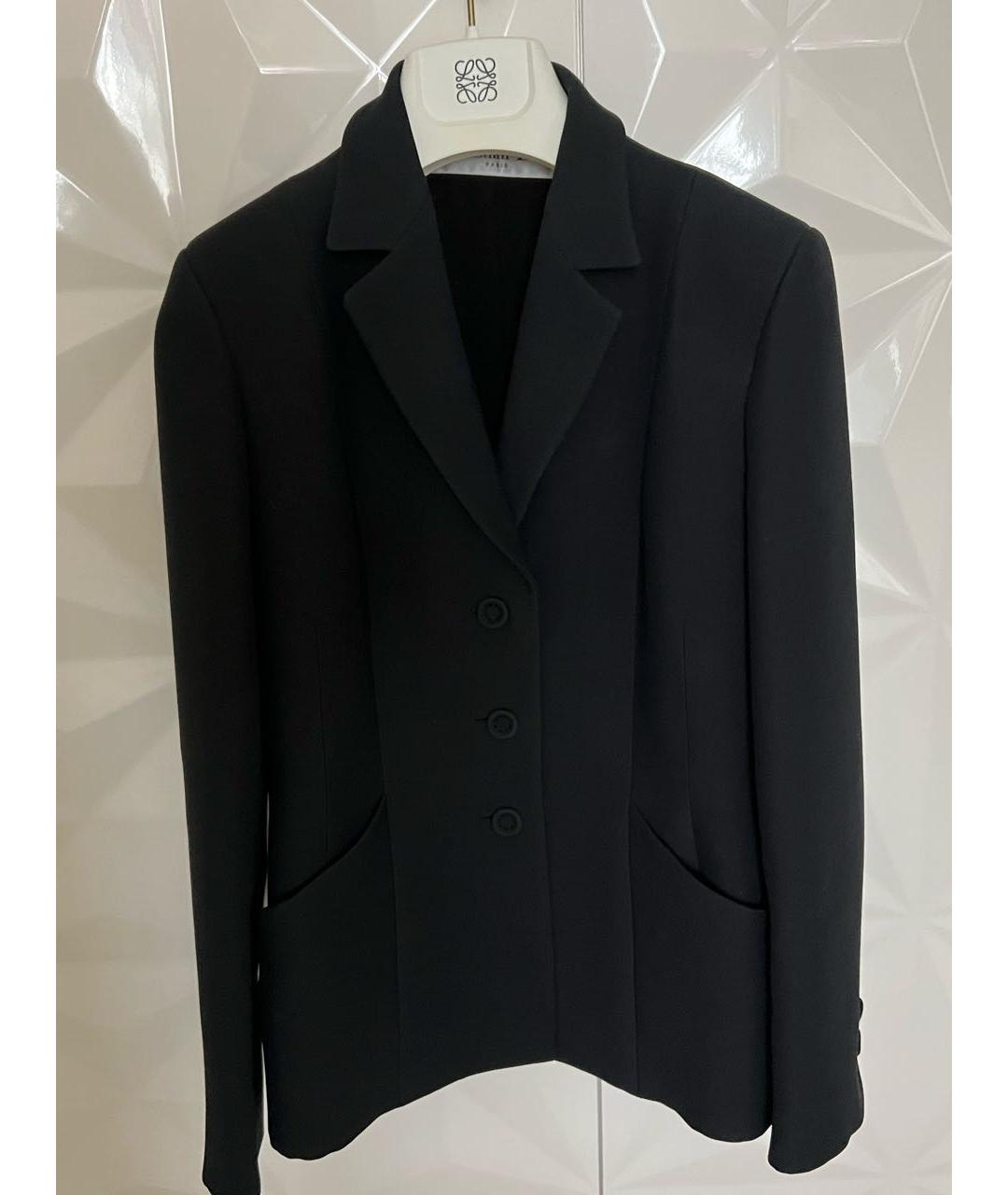 CHRISTIAN DIOR PRE-OWNED Черный шерстяной жакет/пиджак, фото 2