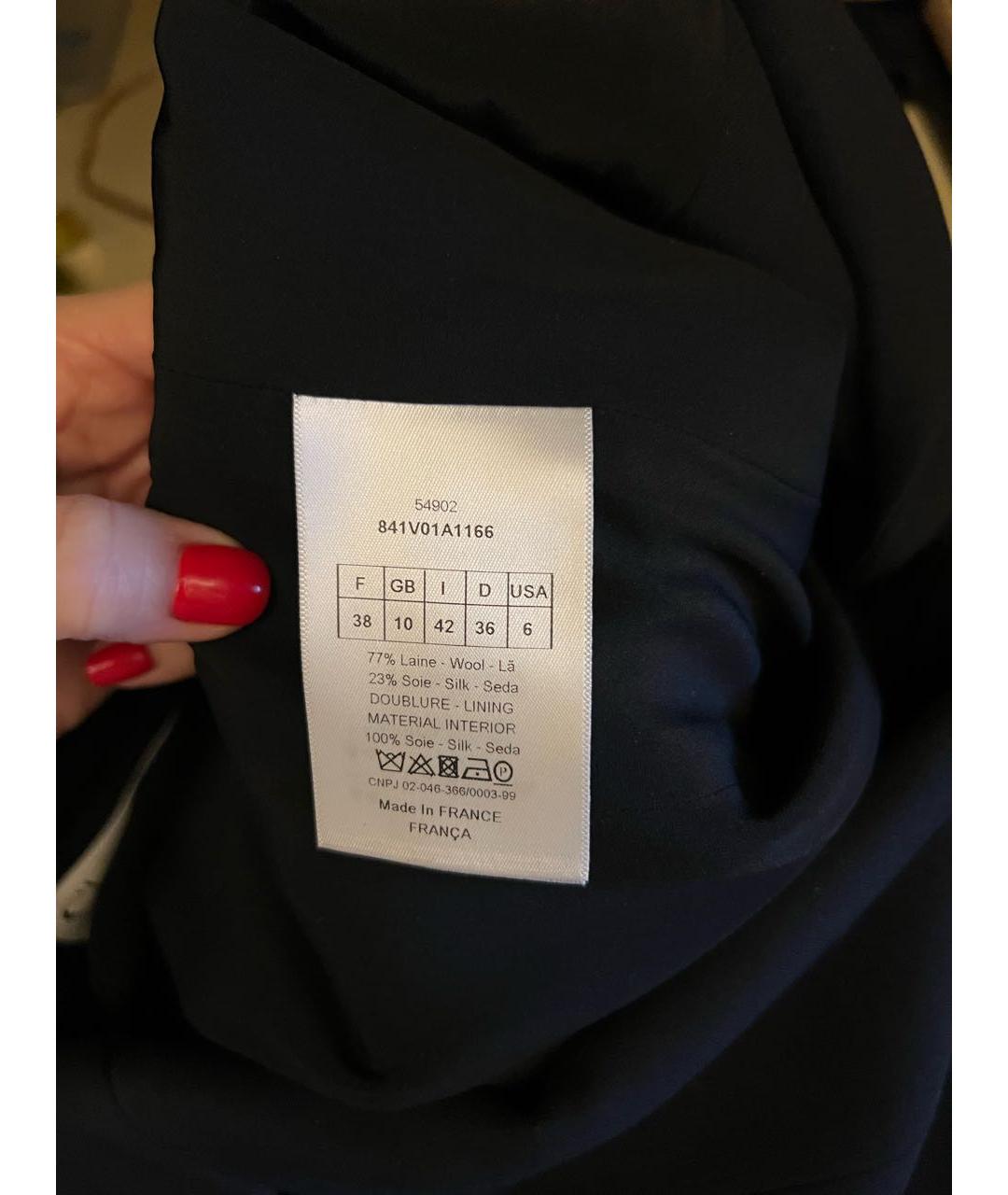 CHRISTIAN DIOR PRE-OWNED Черный шерстяной жакет/пиджак, фото 8